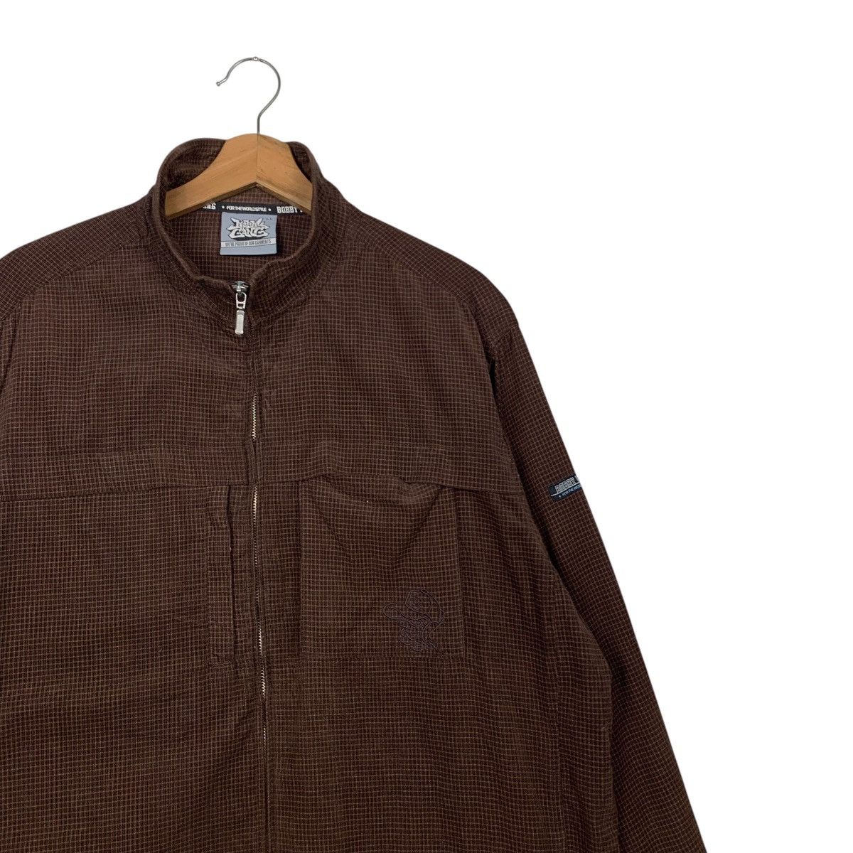 Vintage BOBBY GANG NYC Small Check Flannel Jacket #2579-C116 Size US L / EU 52-54 / 3 - 4 Thumbnail