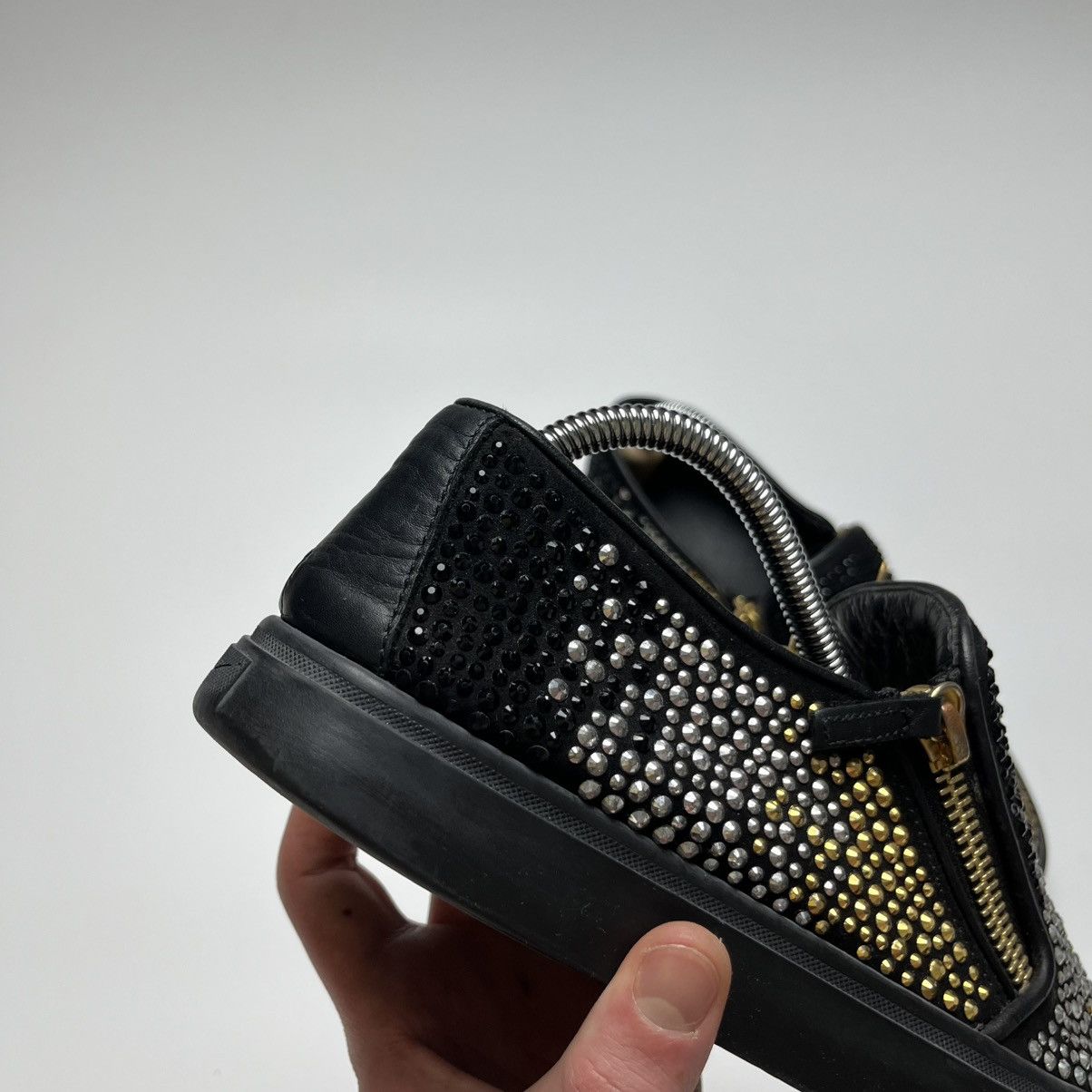 Giuseppe Zanotti Giuseppe Zanotti Suede Embellished Eve Slip-On Sneakers Size US 9 / IT 39 - 4 Thumbnail