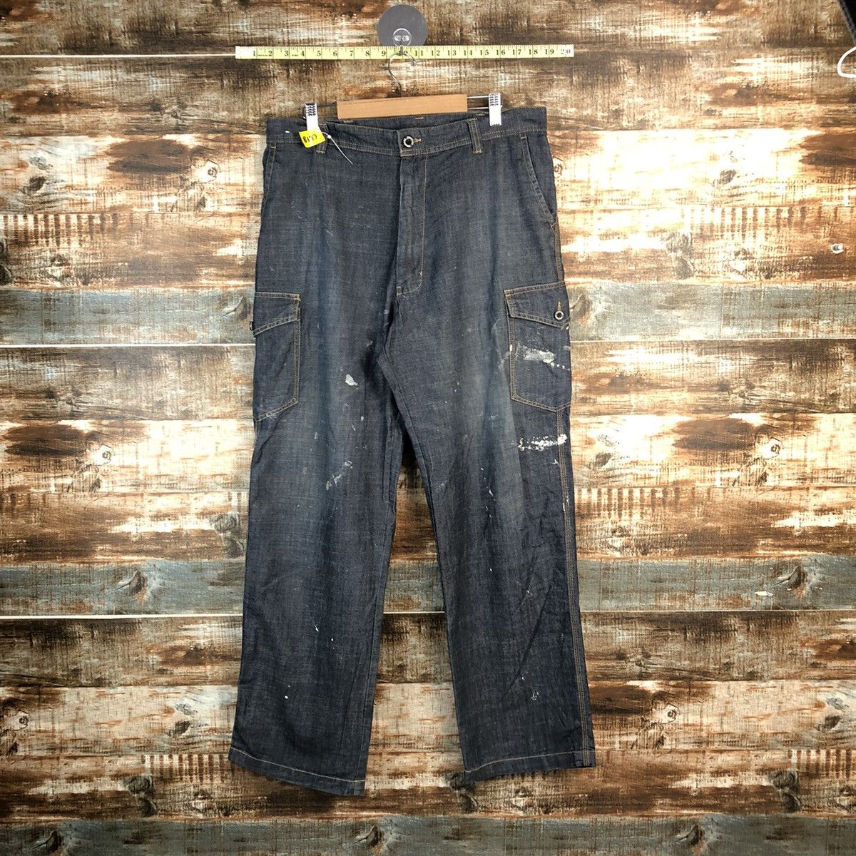 Japanese Brand DL Even River Blue Cargo Multipocket Pants #C618 Size US 34 / EU 50 - 1 Thumbnail