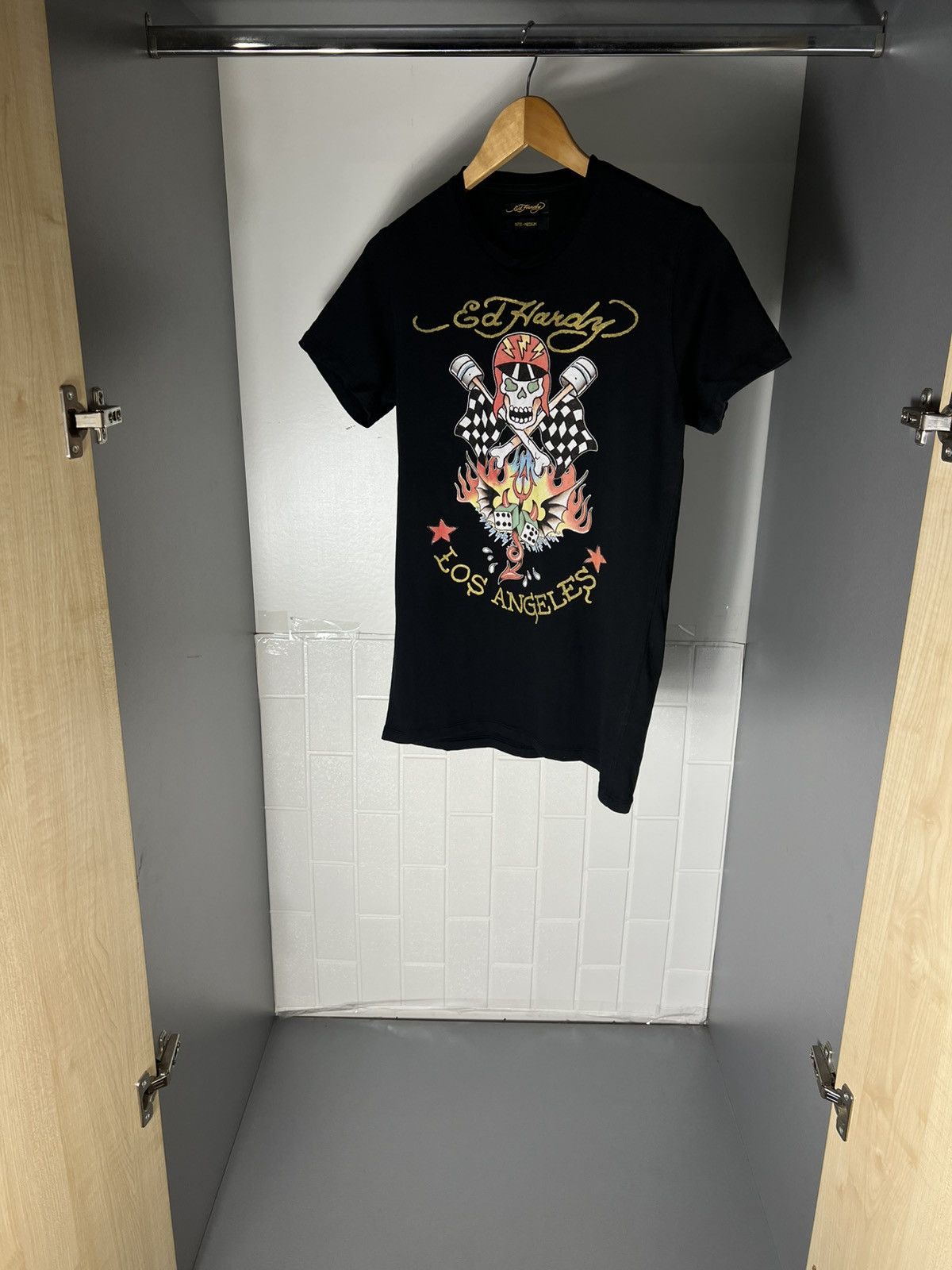 Ed Hardy VINTAGE EX HARDY BY CHRISTIAN PISTON HEAD DESIGNER Y2K 90s Size US M / EU 48-50 / 2 - 9 Thumbnail