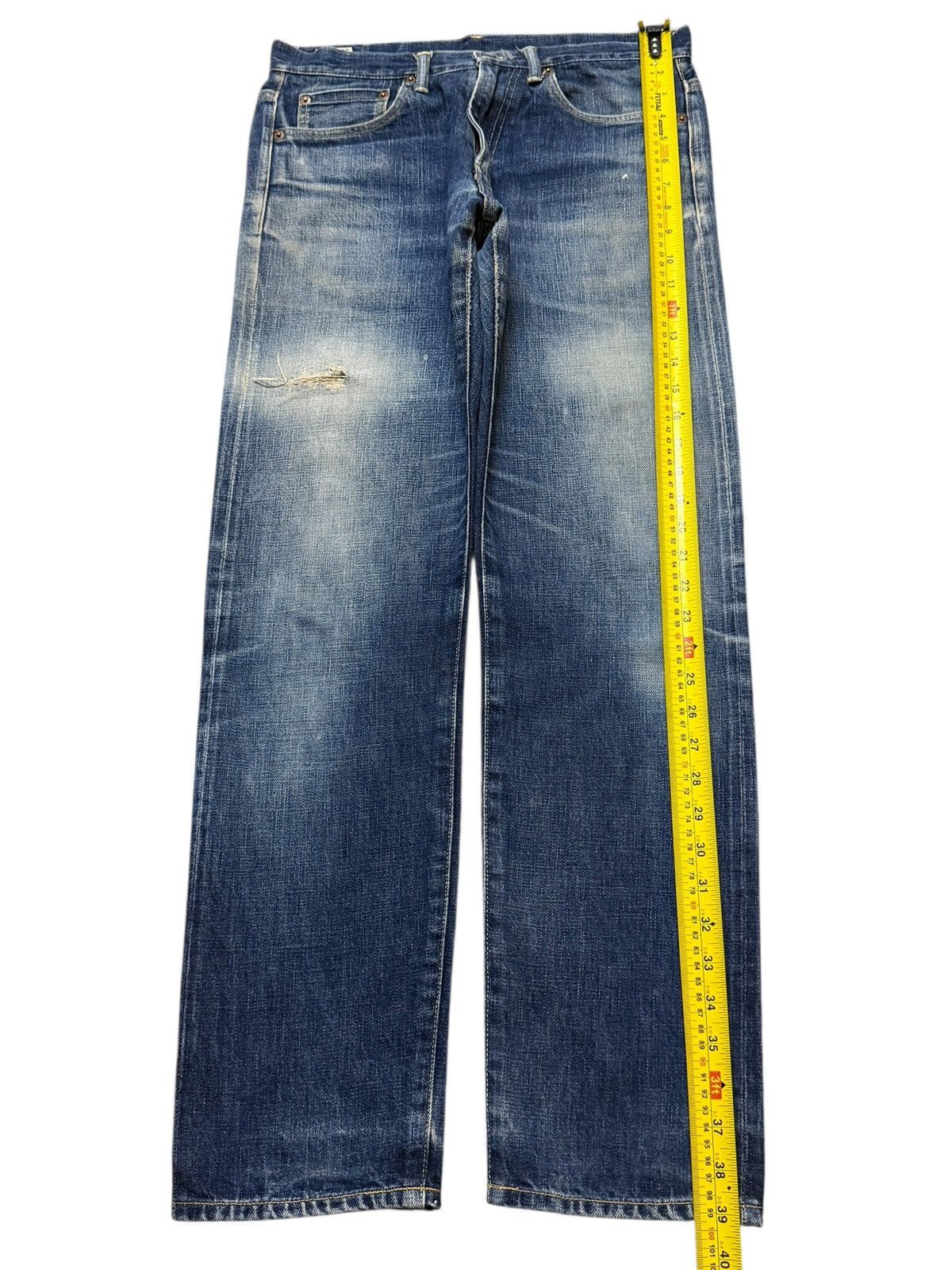 *A VONTADE Vintage 90s A Vontade Sanforized Selvedge Blue Faded Wash Size US 30 / EU 46 - 12 Thumbnail
