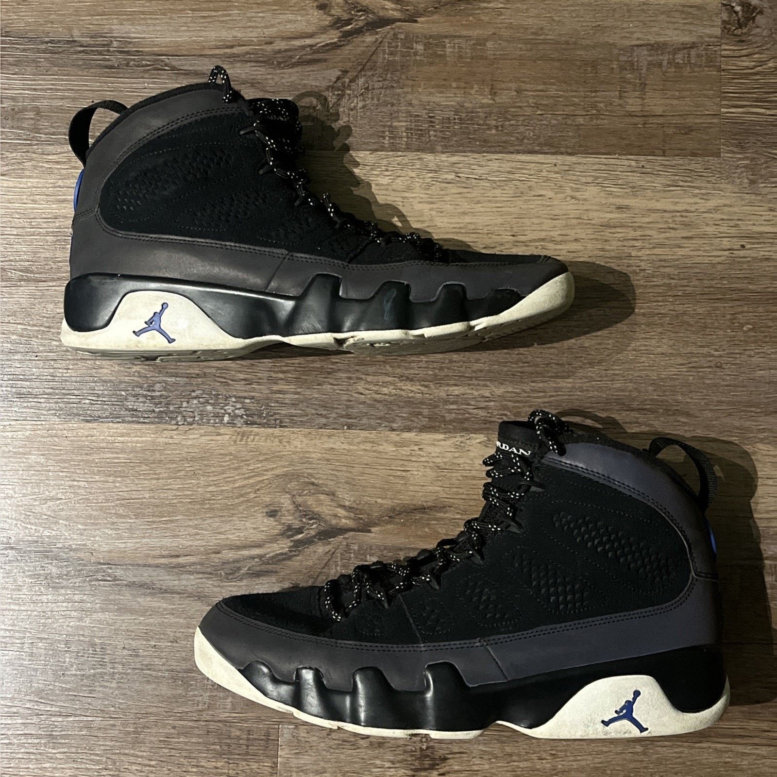 Jordan Brand Air Jordan Retro 9 IX “Racer Blue” Black Size 9.5 Men's Size US 9.5 / EU 42-43 - 3 Thumbnail