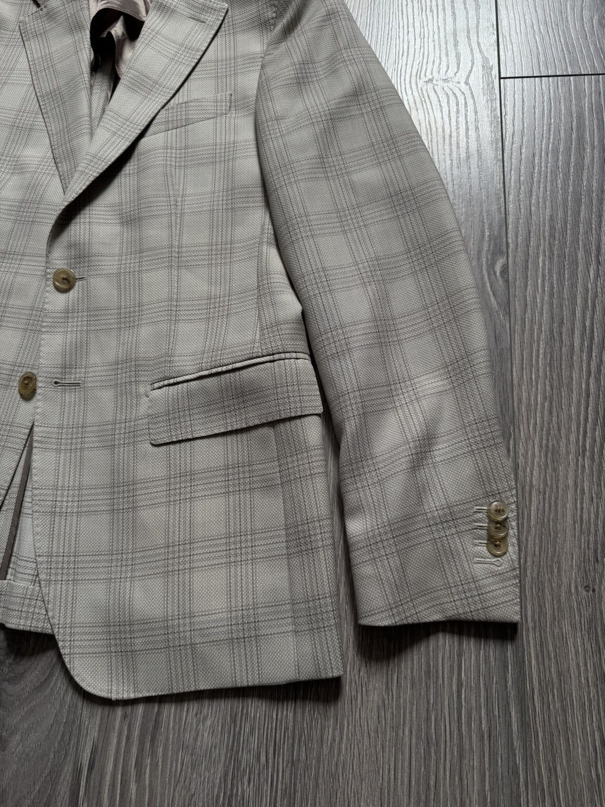 Boggi Boggi Milano Check Plaid Blazer Jacket 48 Size 48R - 3 Thumbnail