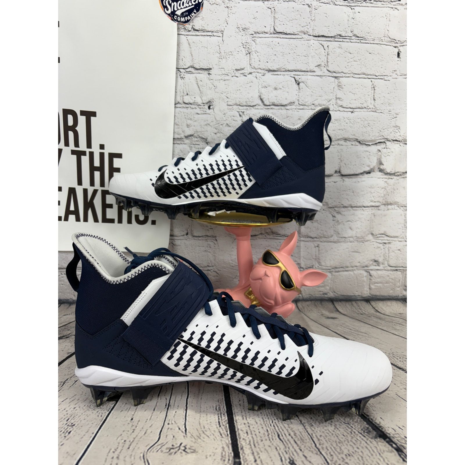 Nike Nike Alpha Menace Pro 2 Mid Mens 17 Blue Football Cleats Size US 15 / EU 48 - 6 Thumbnail