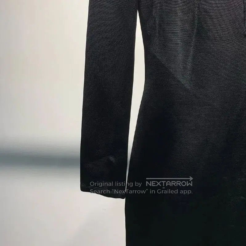 Balmain Balmain Black Cotton Long Sleeve Dress . Size XXS / US 00 / IT 34 - 5 Thumbnail