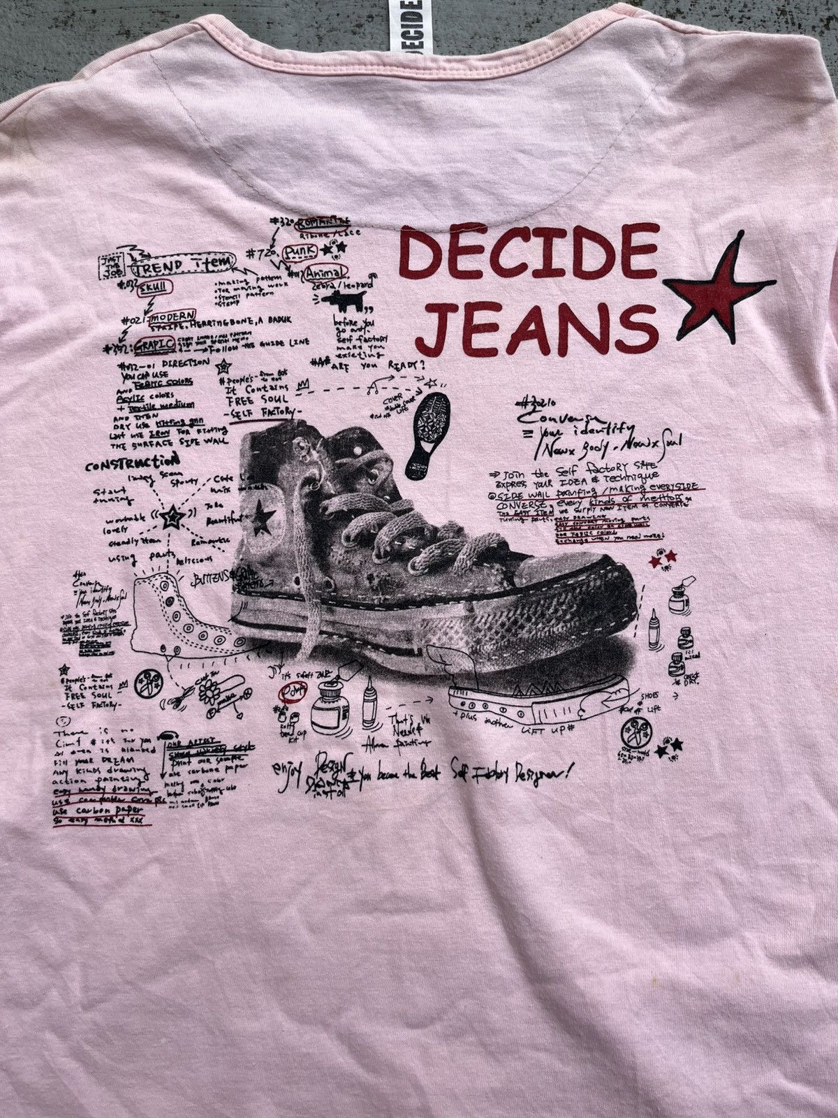 Hysteric Glamour JAPANESE Y2K DECIDE POEM TEE Size US S / EU 44-46 / 1 - 6 Thumbnail