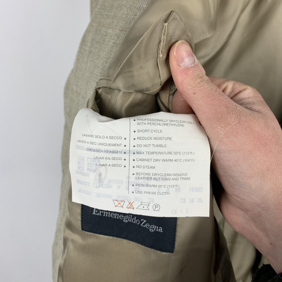 Ermenegildo Zegna Ermenegildo Zegna Wool Silk Linen Blazer 50R Made in Spain Size 50R - 18 Thumbnail