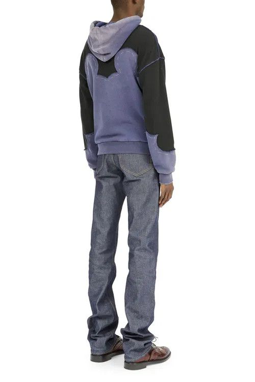 Maison Margiela o1mle0326 Margiela Western Decortique Hoodie in Vintage Blue Size US XL / EU 56 / 4 - 2 Thumbnail