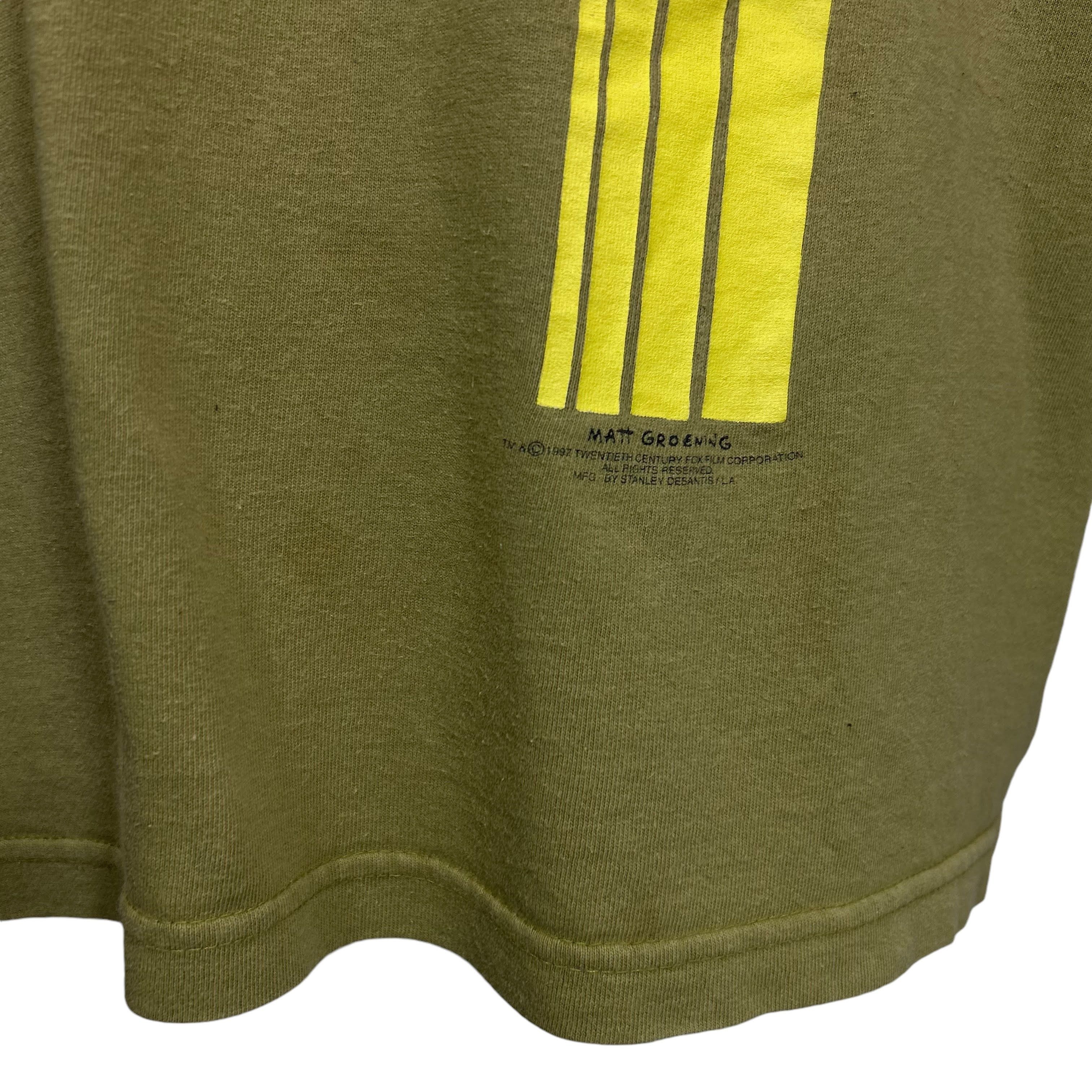 The Simpsons × Vintage Stanley Desantis Vintage 1997 Green The Simpsons T-shirt XL Size US XL / EU 56 / 4 - 5 Thumbnail
