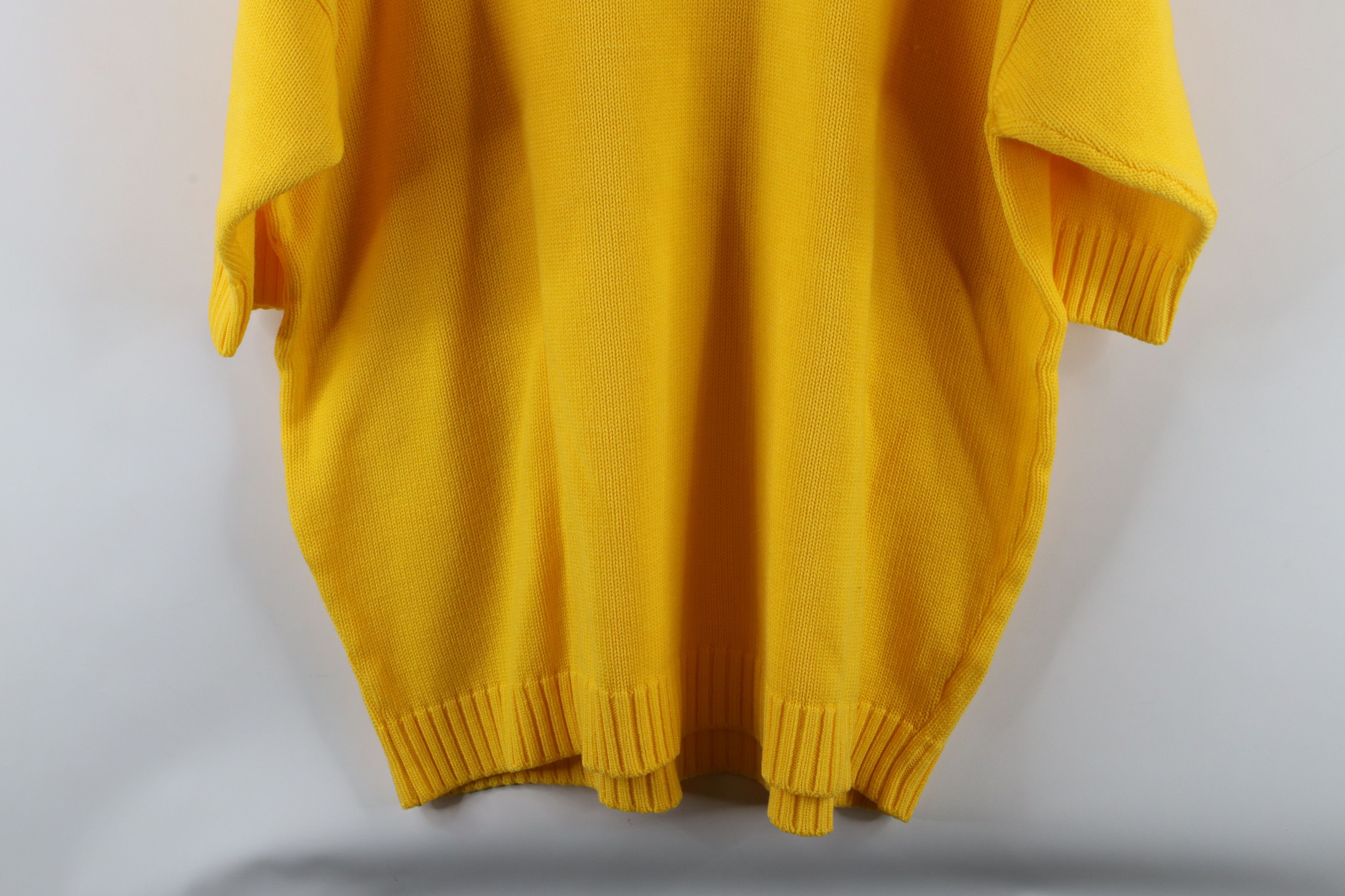 Vintage Vintage 90s Streetwear Knit Short Sleeve Sweater Yellow Size ONE SIZE - 8 Thumbnail