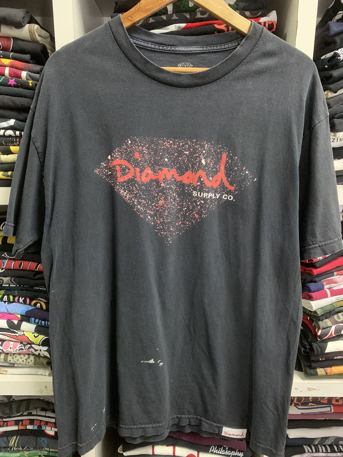 Vintage Vintage Diamond supply logo t-shirt Size US L / EU 52-54 / 3 - 2 Thumbnail
