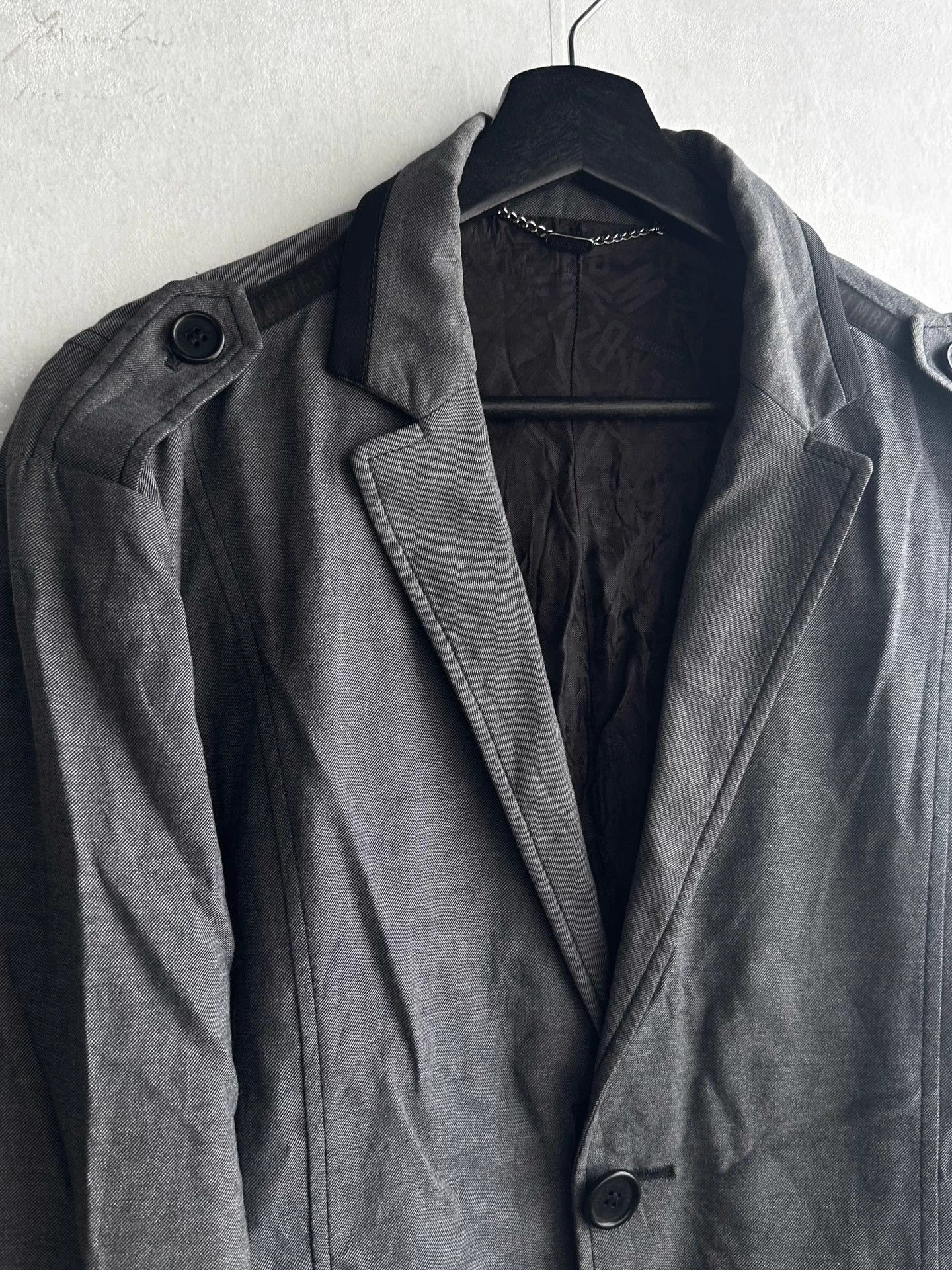 Dirk Bikkembergs Dirk Bikkembergs button-down blazer in natural color Size 48R - 3 Thumbnail