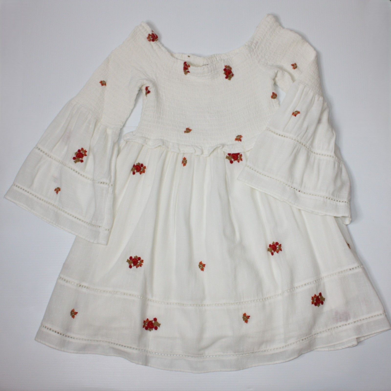 Free People Counting Daisies Embroidered Off the Shoulder Dress $148 Size M / US 6-8 / IT 42-44 - 8 Thumbnail