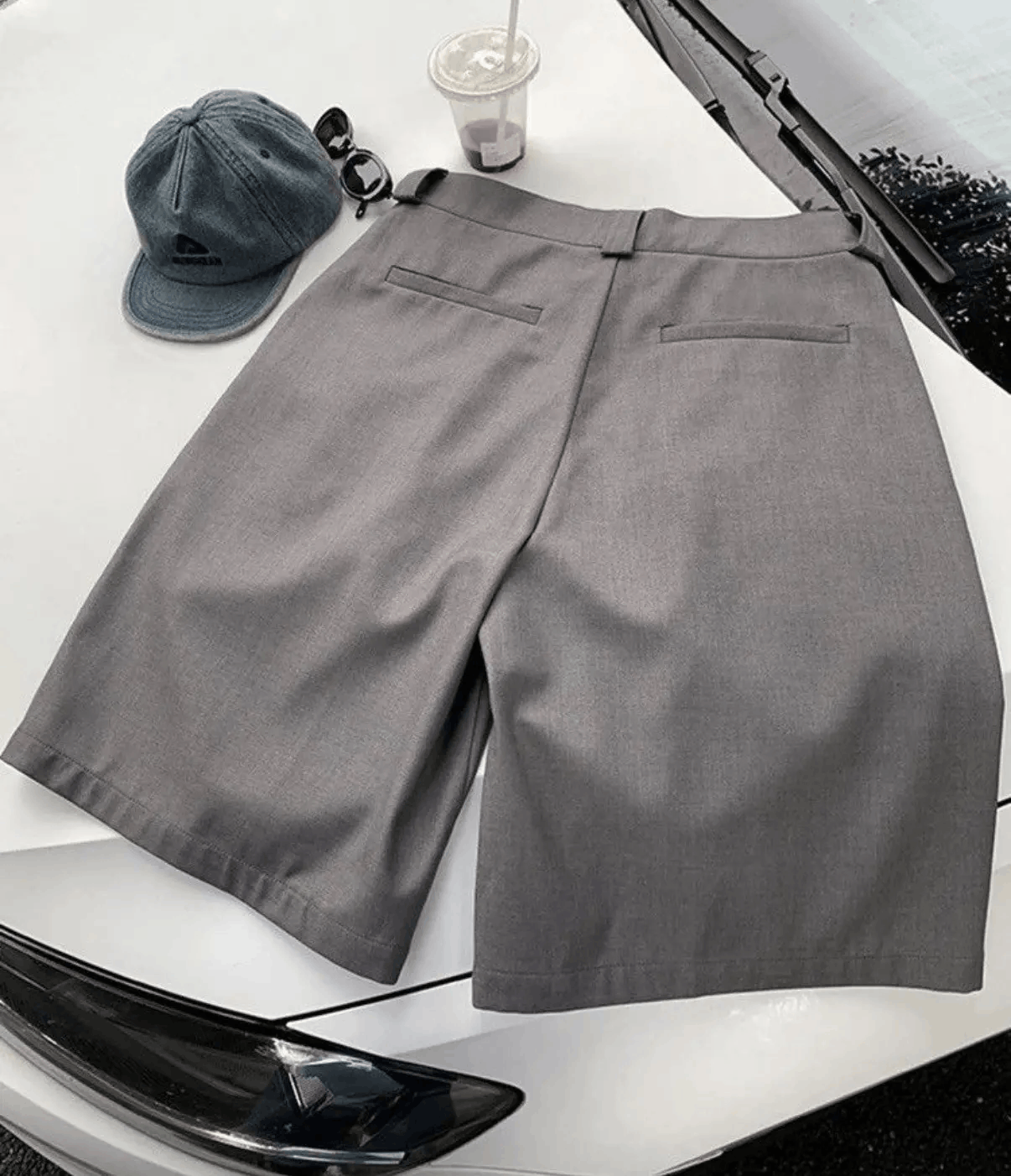 Other Casual Streetwear Retro Gray Baggy Loose Shorts Size US 30 / EU 46 - 8 Thumbnail