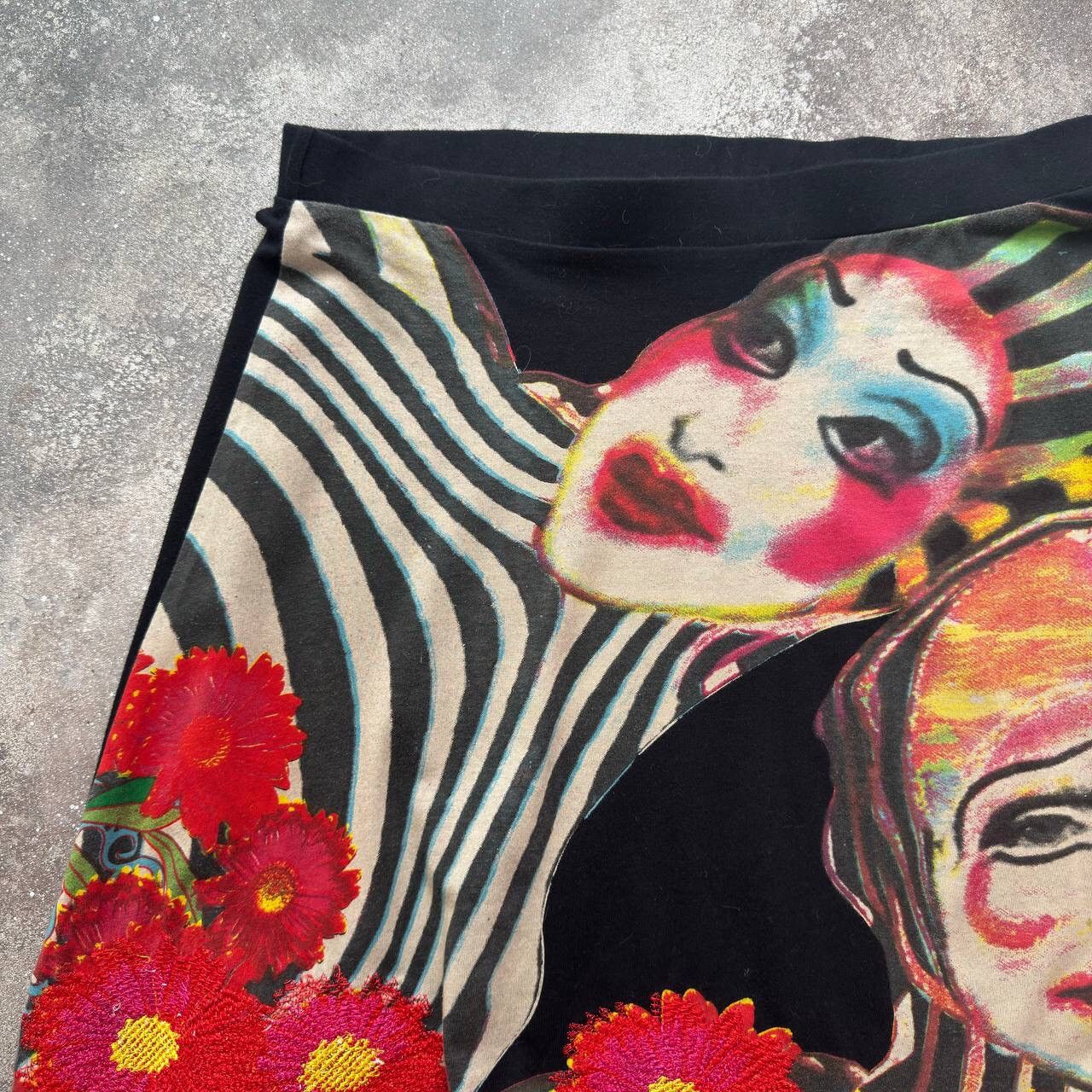 Hysteric Glamour Y2K Avant Garde Vintage JPG Gaultier Vibe Psycho Crazy Skirt Size 30" / US 8 / IT 44 - 2 Thumbnail