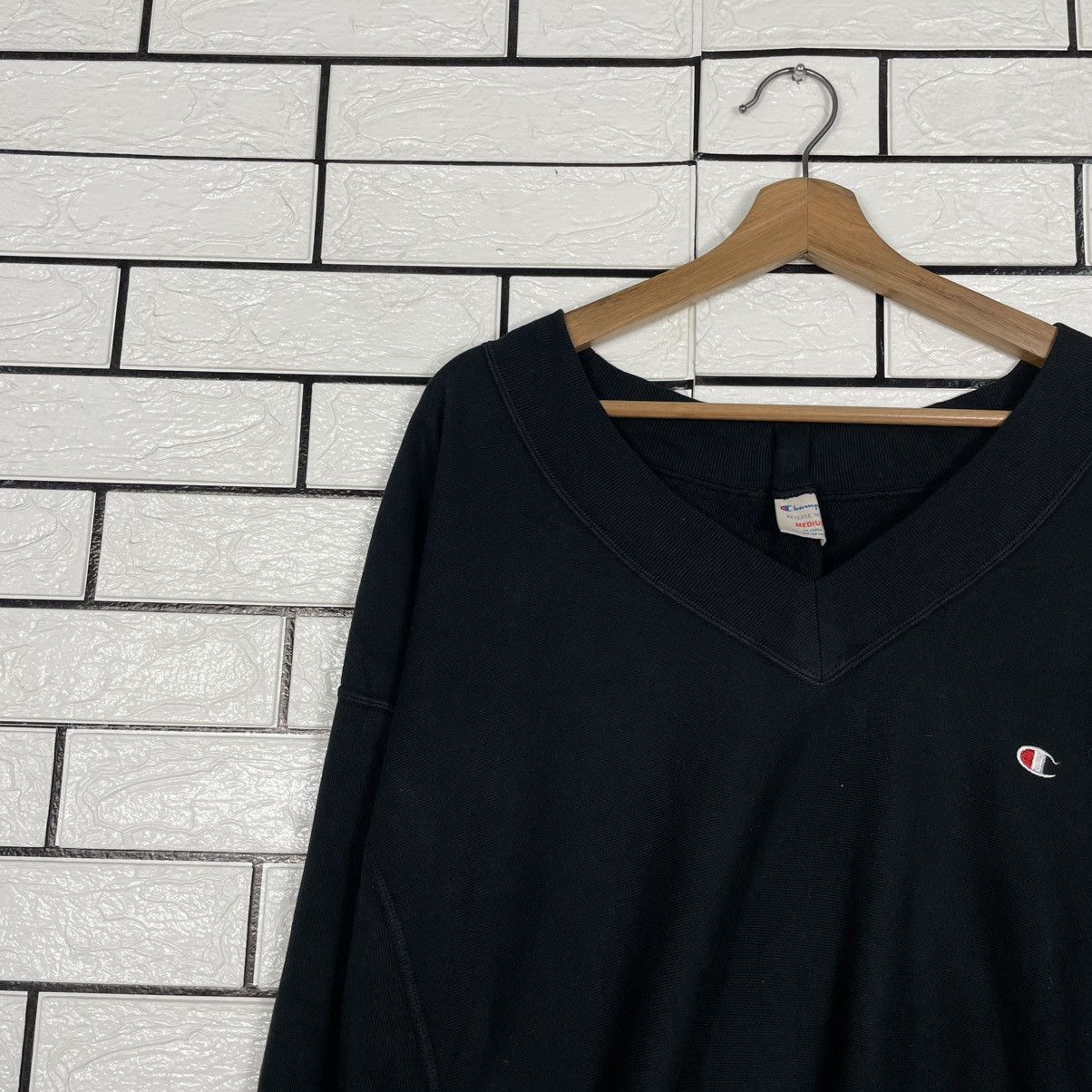 Champion Champion Reverse Weave V-neck Women Sweatshirt Size M / US 6-8 / IT 42-44 - 6 Thumbnail