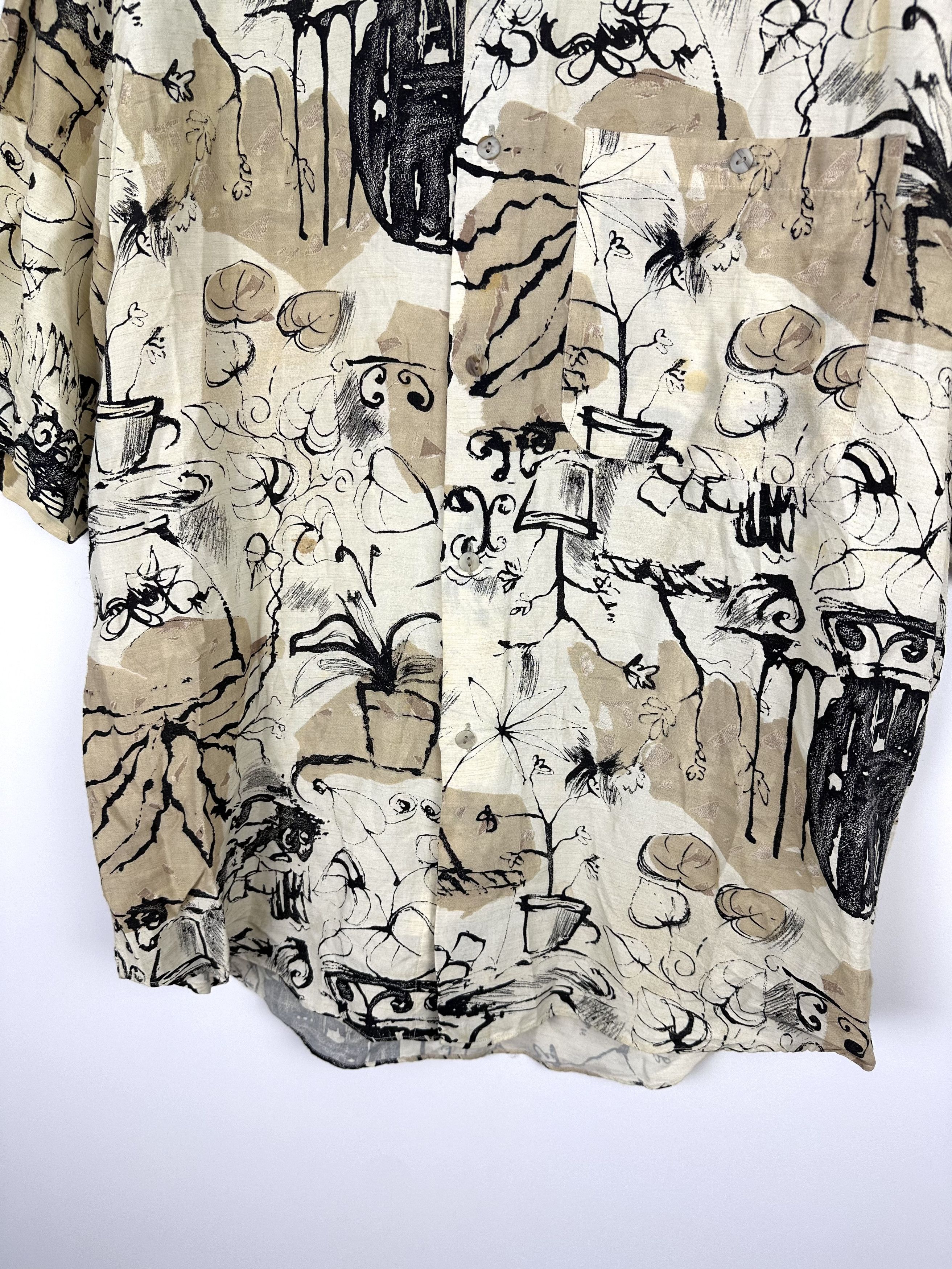 Vintage Vintage Hawaiian shirt retro 90s y2k summer linen Italy Size US XL / EU 56 / 4 - 3 Thumbnail