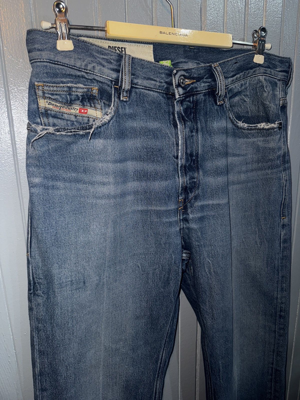 Diesel Diesel D-MACS Straight Jeans W29 L32 Size US 29 - 1 Thumbnail