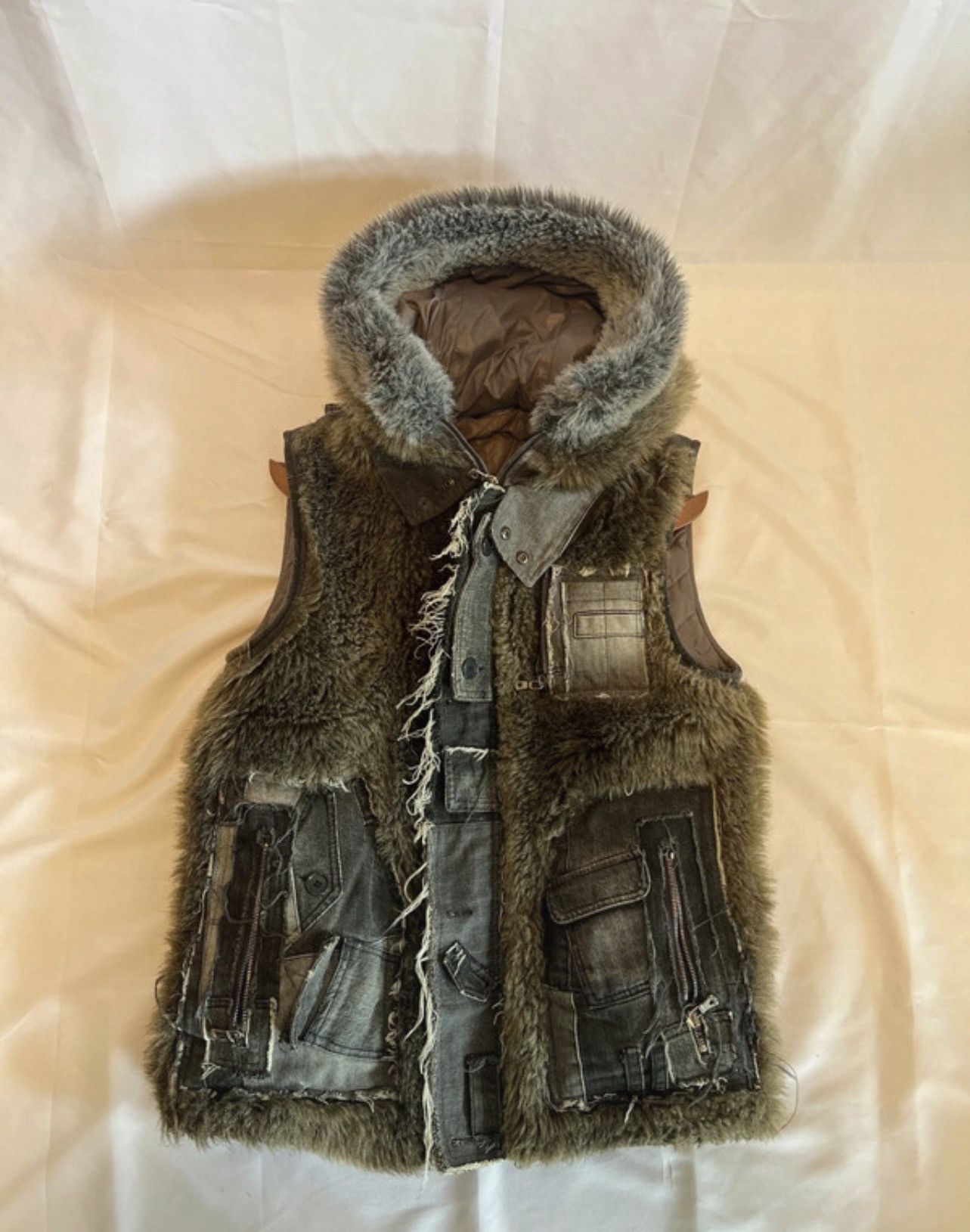 03aw archive Dolce&Gabbana Fur Down Vest 【公式通販】