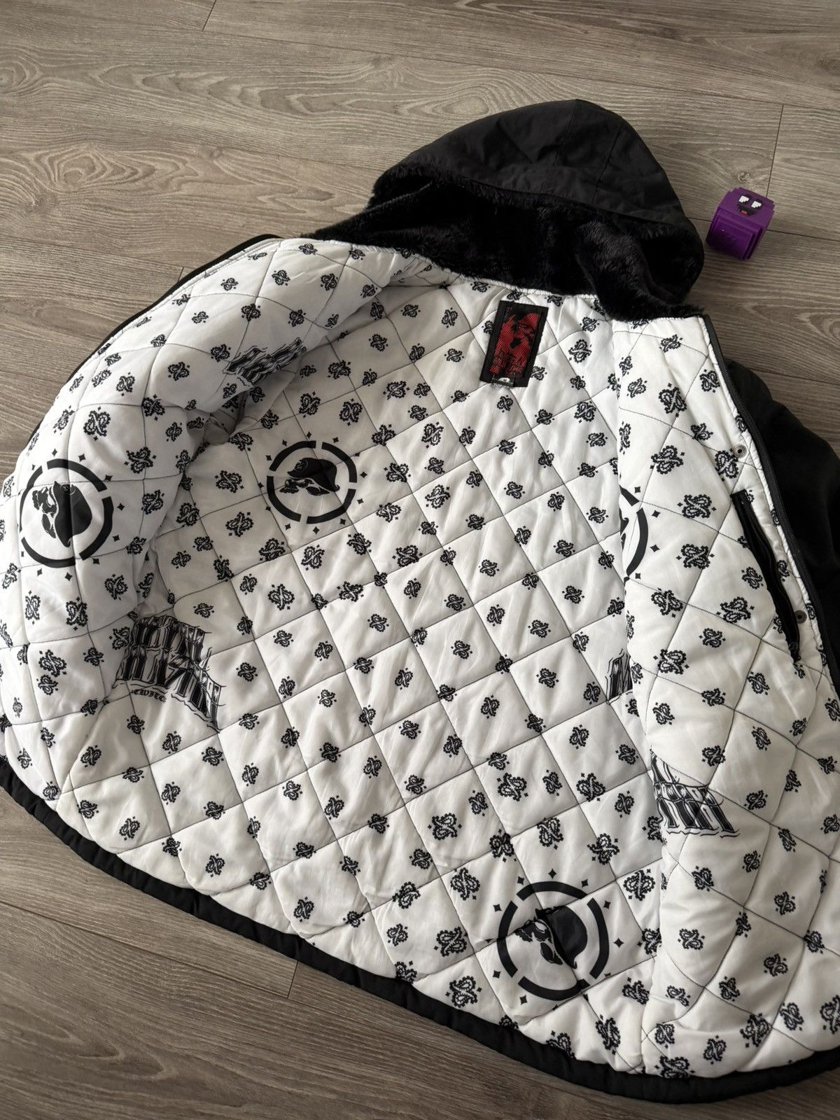 Affliction ‼️Y2K Metal Mulisha Monogram Printed Back Logo Fure Jacket‼️ Size US M / EU 48-50 / 2 - 17 Thumbnail