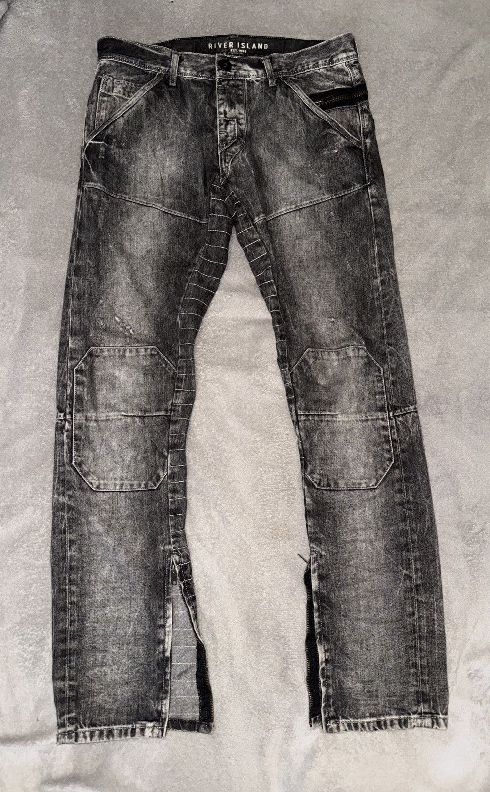 River Island Indie Sleaze Jeans River Island Size US 30 / EU 46 - 1 Thumbnail