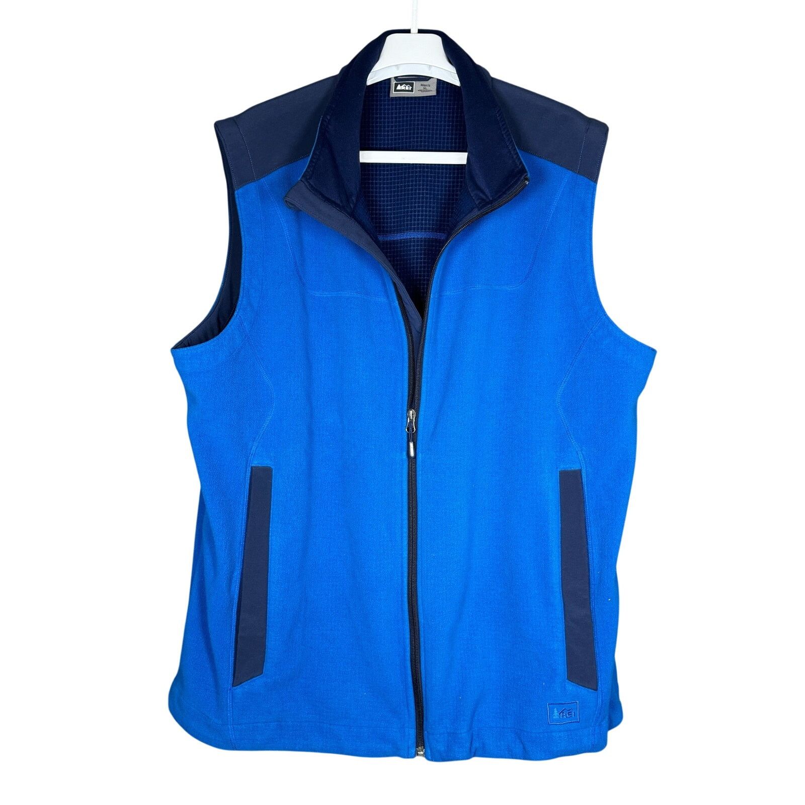 Rei REI Fleece Vest Blue Full Zip Outdoors Warm Workwear Mens XL Size US L / EU 52-54 / 3 - 2 Thumbnail