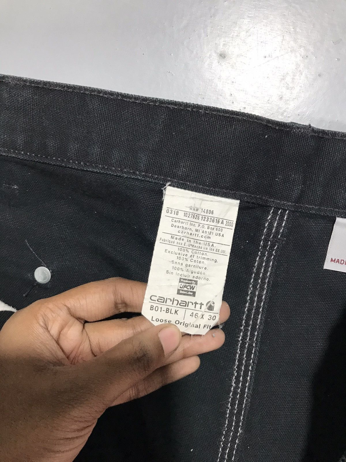 Carhartt Vintage Carhartt double knee damaged workwear denim 46x30 Size US 44 / EU 60 - 6 Thumbnail