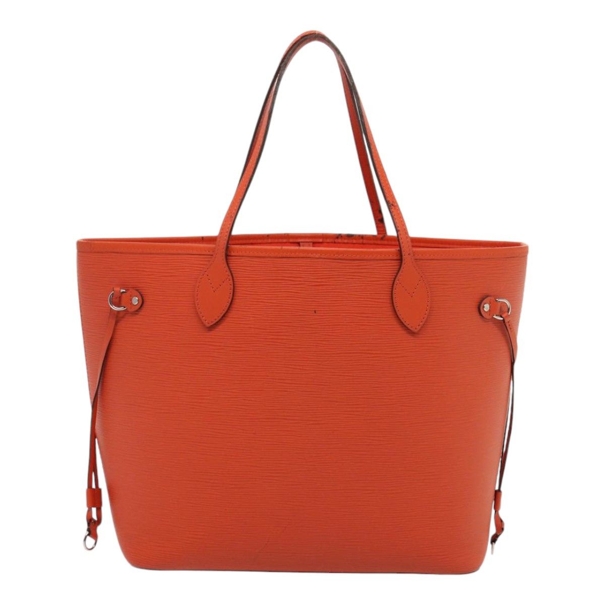 Neverfull Orange Leather Tote Bag (Pre-Owned)