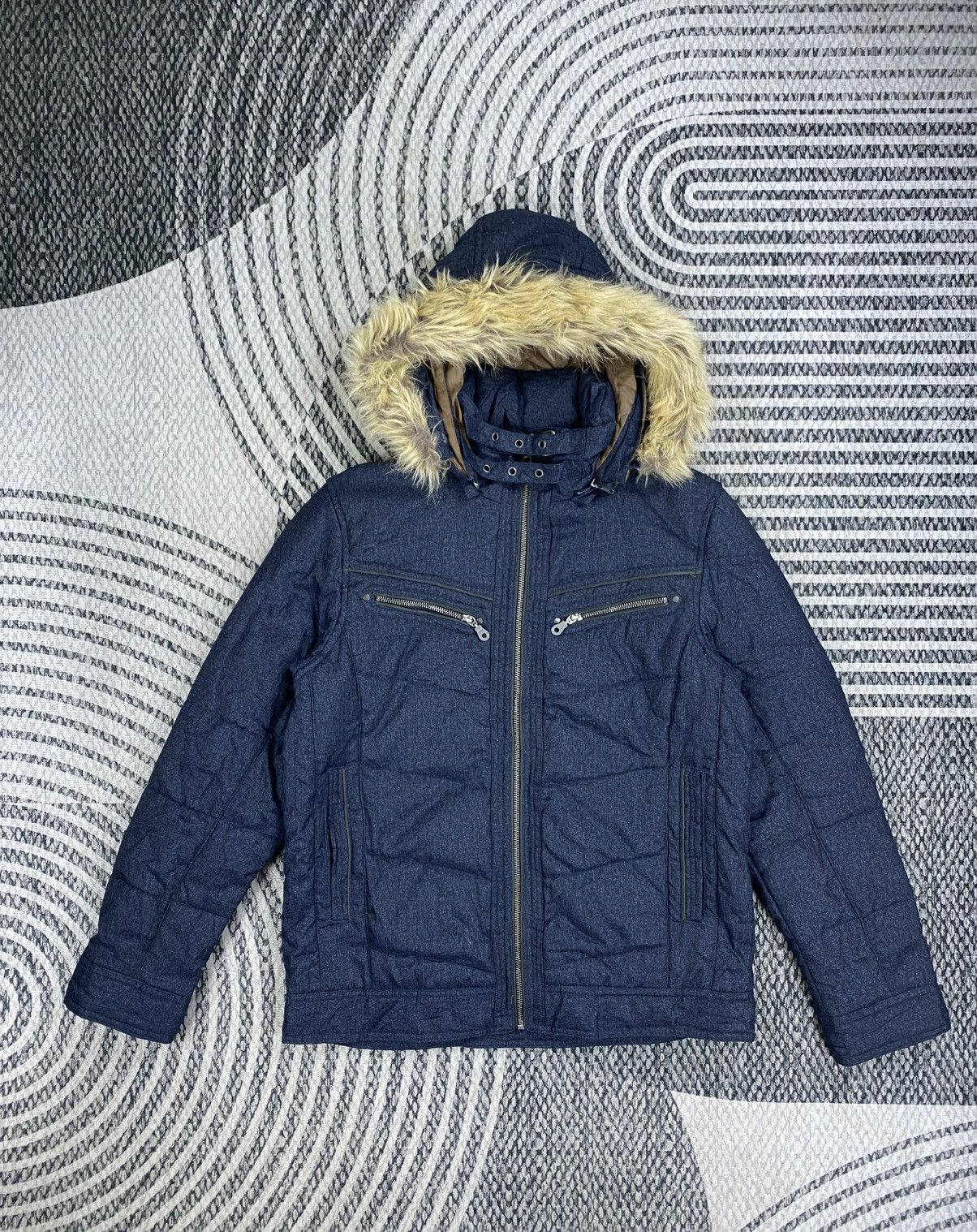 Japanese Brand Vintage Louis Chavlon Puffer Style Faux Fur Parka Size US M / EU 48-50 / 2 - 1 Thumbnail