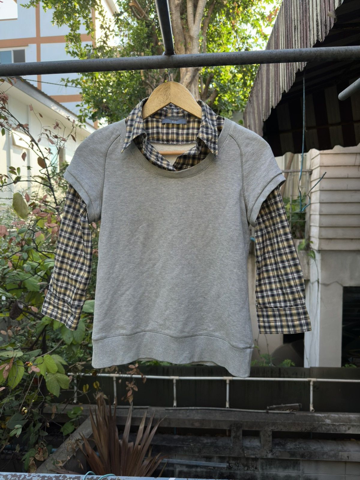 McQ Alexander McQueen McQ by Alexander McQueen Double Layer Cowl Neck Sweatshirt Size XS / US 0-2 / IT 36-38 - 1 Thumbnail