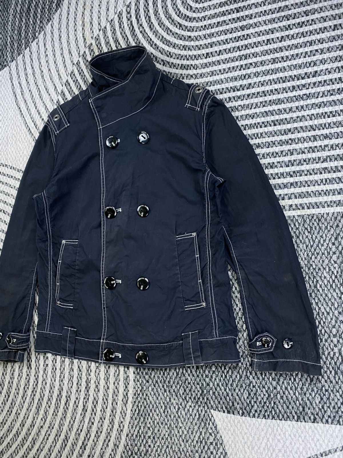 Japanese Brand Vtg Oilcake Premium Black Double Collar Jacket Size US M / EU 48-50 / 2 - 5 Thumbnail