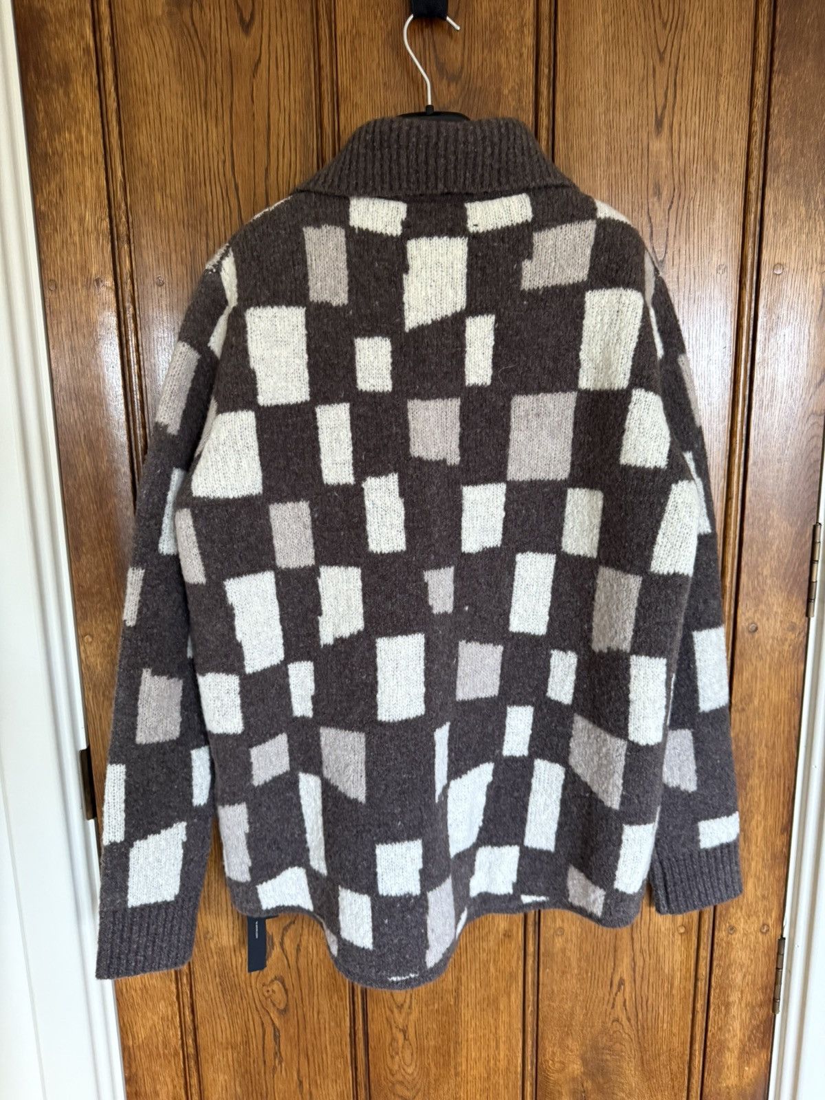 Amiri $1.3k Amiri damier cardigan sweater logo rare grail S Size US S / EU 44-46 / 1 - 17 Thumbnail