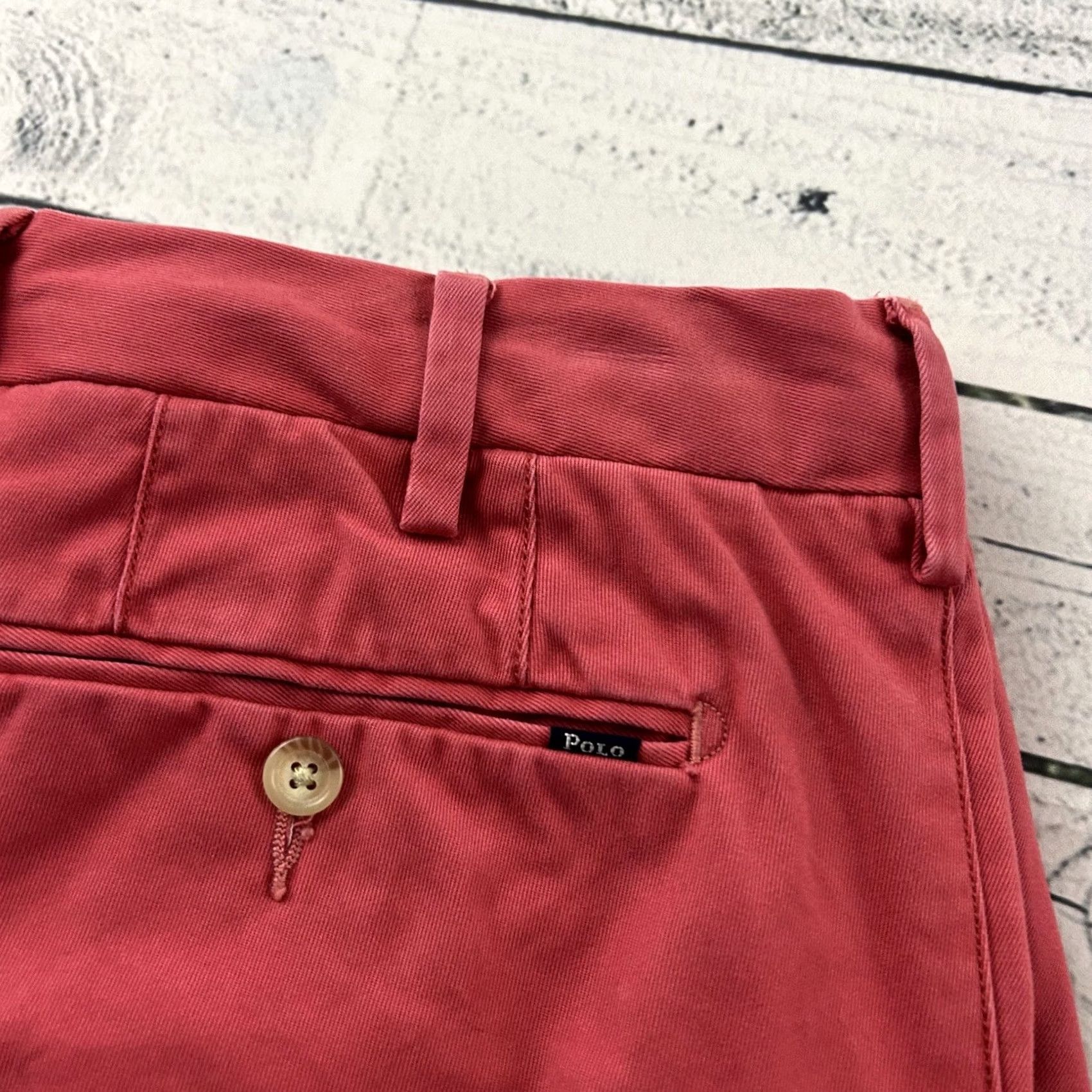 Polo Ralph Lauren Polo Ralph Lauren Slim Chino Pants Men 32x30 Beige Pink Chino Slimming Pants Mens Size US XS / EU 42 / 0 - 2 Thumbnail