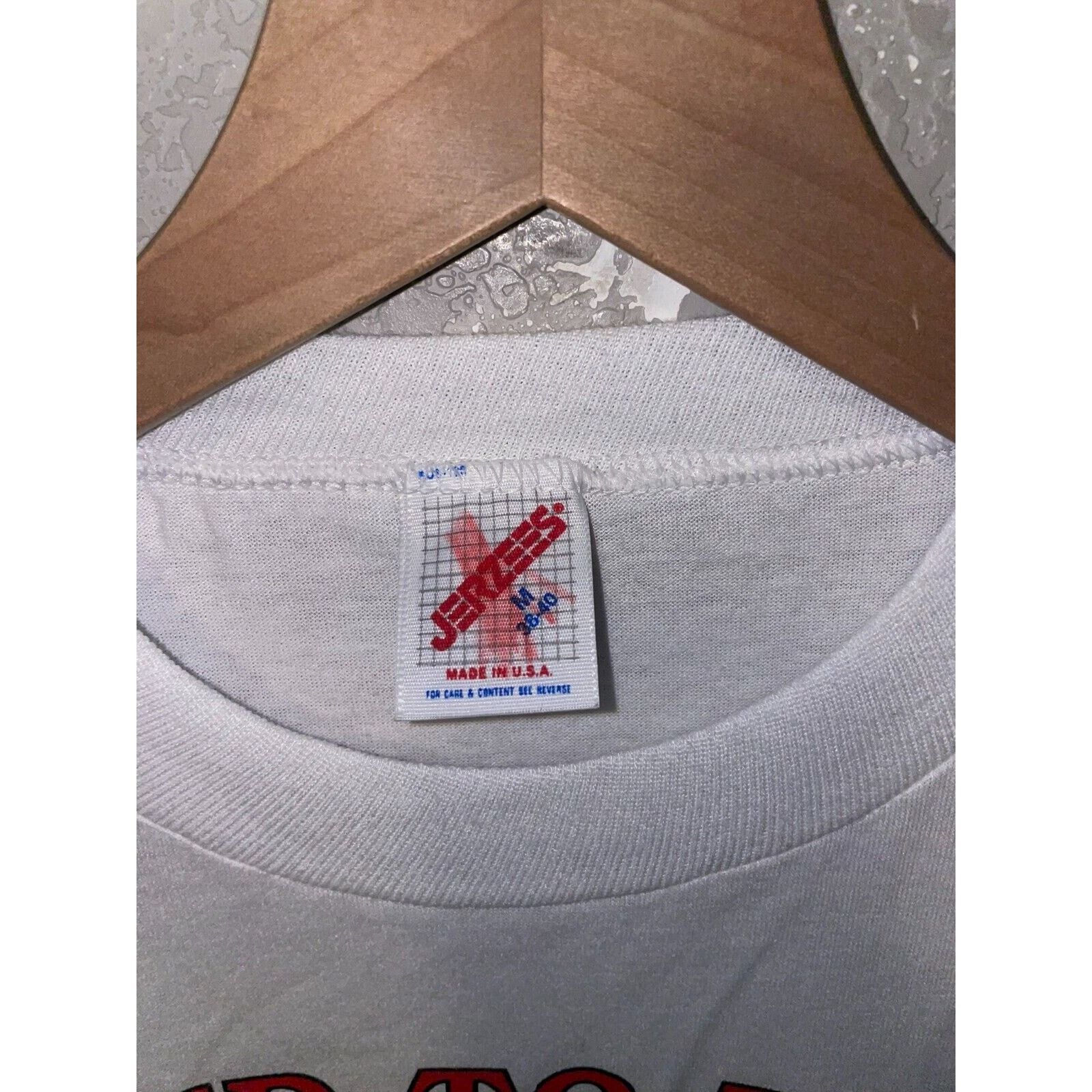 Jerzees Vintage America Shirt Proud Buy US Savings Bonds Tee 1991 M Size US M / EU 48-50 / 2 - 7 Thumbnail