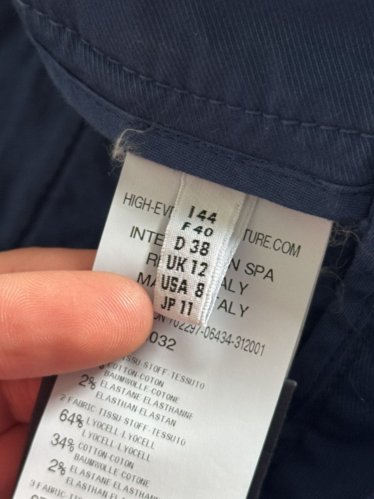 Other High Use USA8/UK12/F40 blue 3D pants chinos trousers Y2K Size 30" / US 8 / IT 44 - 13 Thumbnail