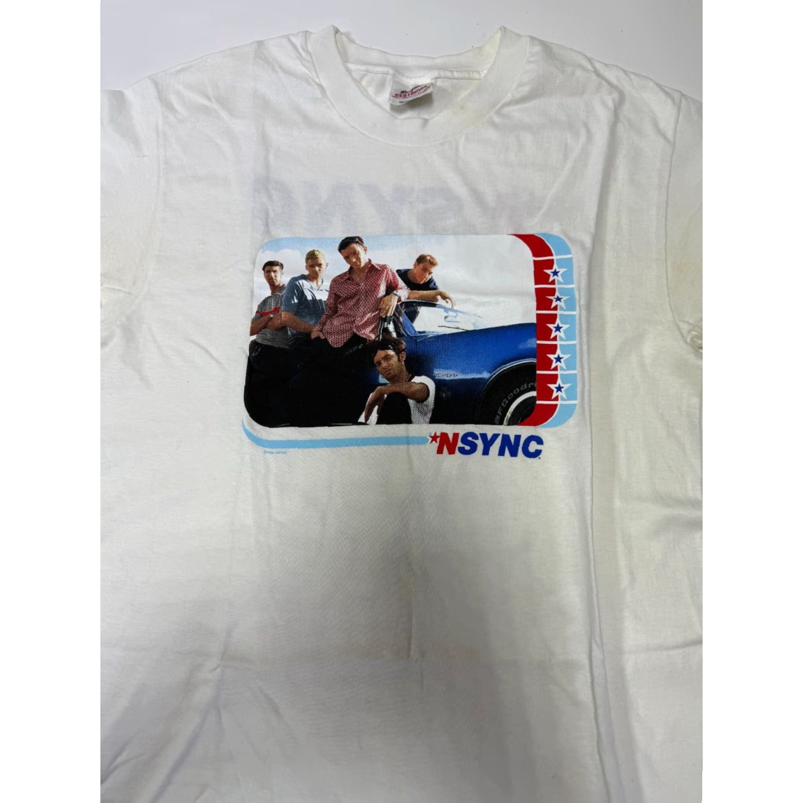 Hanes VINTAGE *NSYNC 90s Concert Tour Double-Sided T-Shirt Hanes XL White Mens Size US XL / EU 56 / 4 - 2 Thumbnail