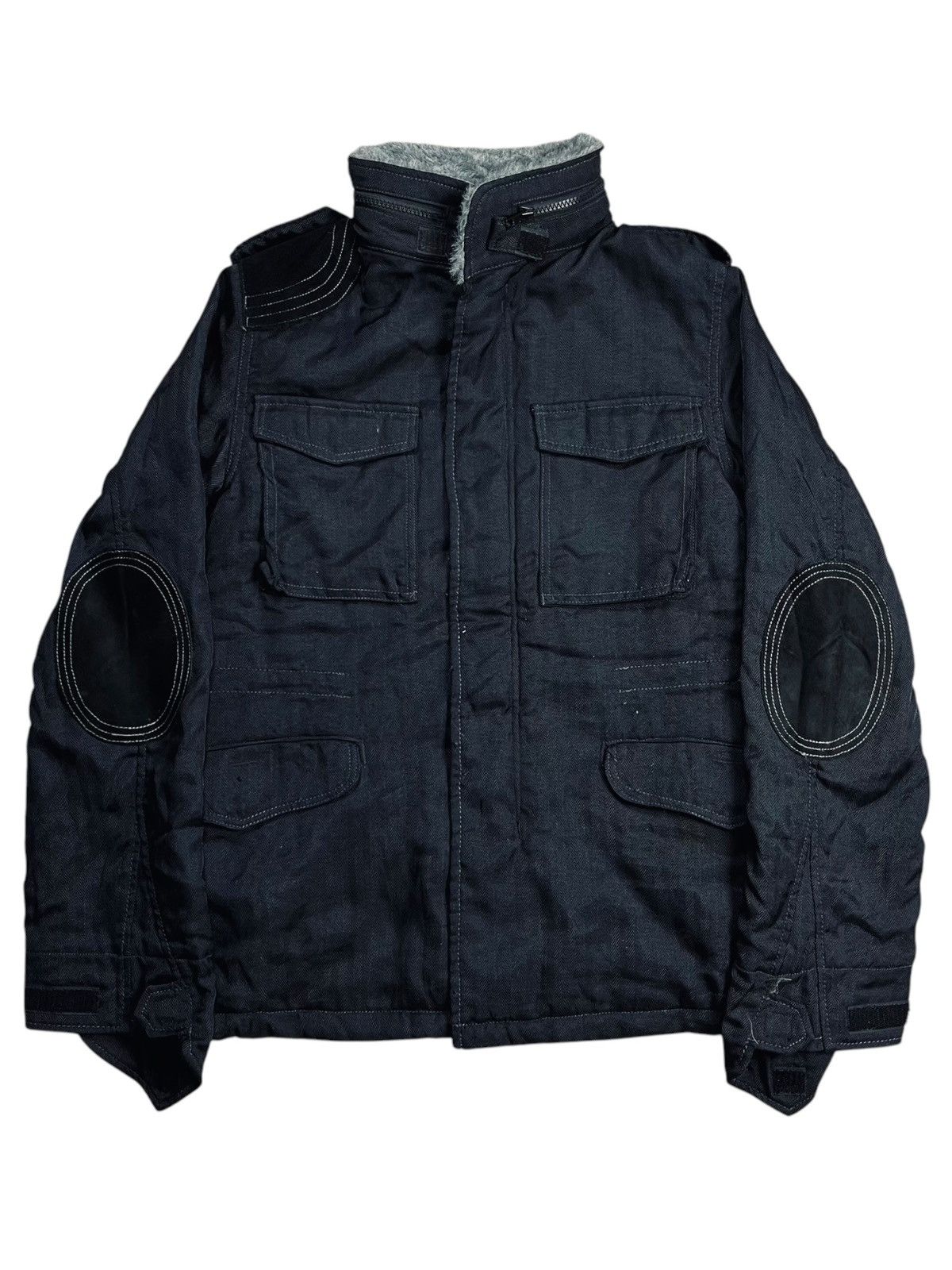 14th Addiction 2000s Blue/Blue - Cyber Army Jacket Size US M / EU 48-50 / 2 - 1 Thumbnail
