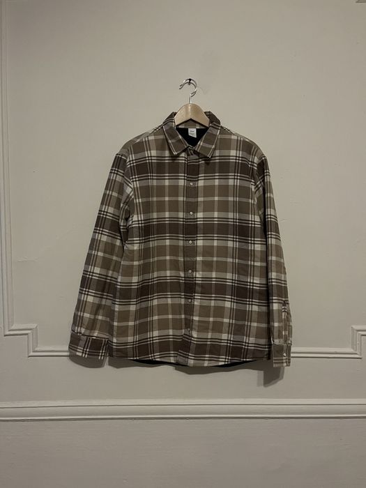 Jjjjound Thermal Quilted Plaid Shirt Brown | Grailed