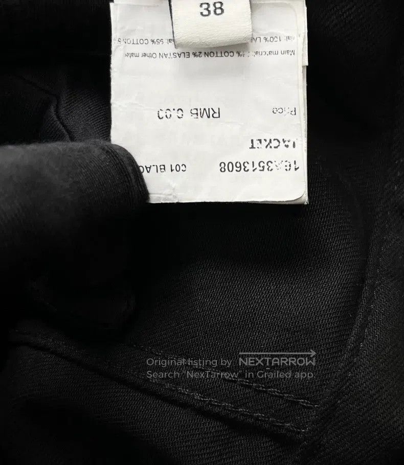 Givenchy Givenchy Black Leather Sleeve Patchwork Button Logo Denim Size US M / EU 48-50 / 2 - 4 Thumbnail