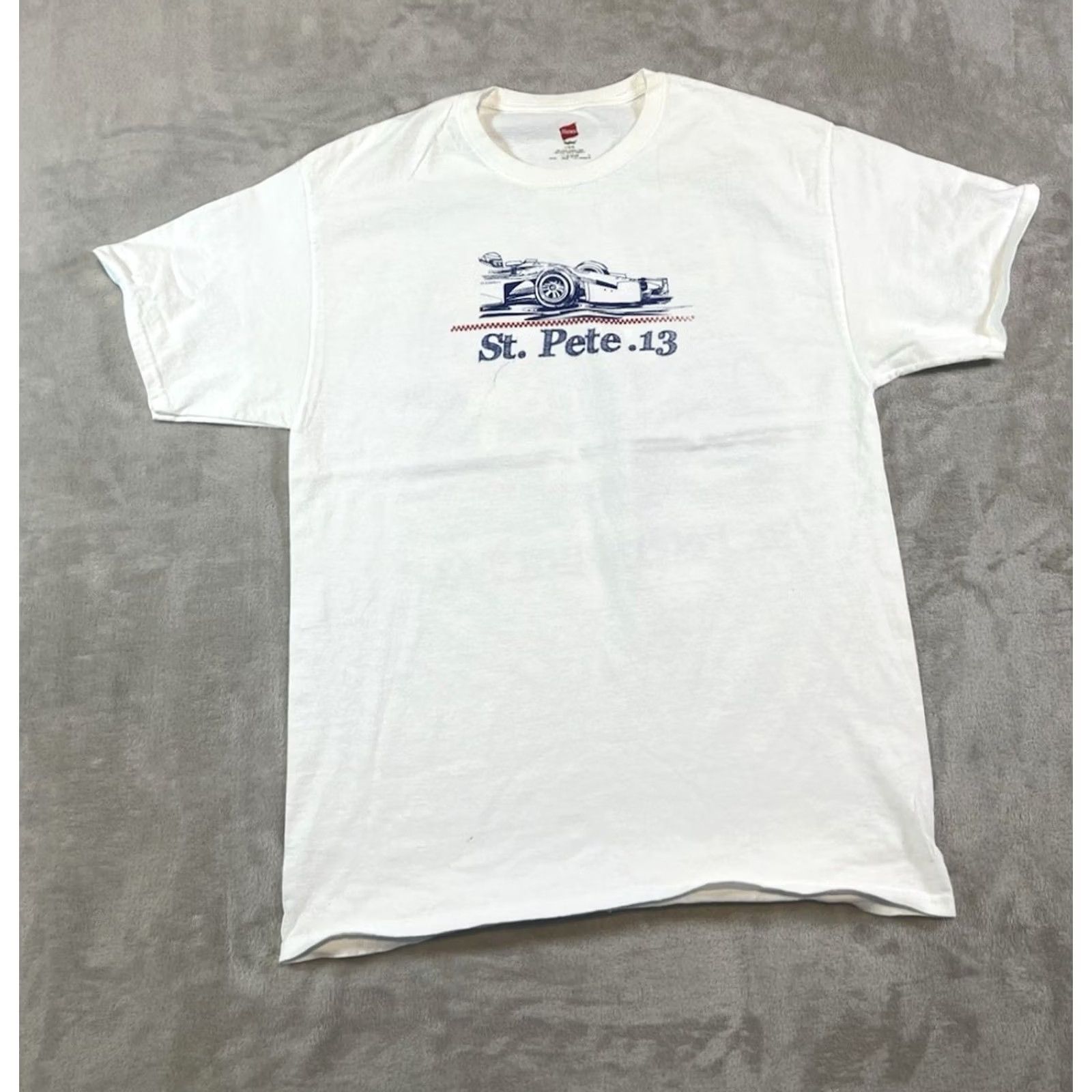 Hanes VINTAGE Hanes Beefy-T T-Shirt Short Sleeve Crew Neck White 90s 1990s Graphic Print Men's XL Size US XL / EU 56 / 4 - 2 Thumbnail