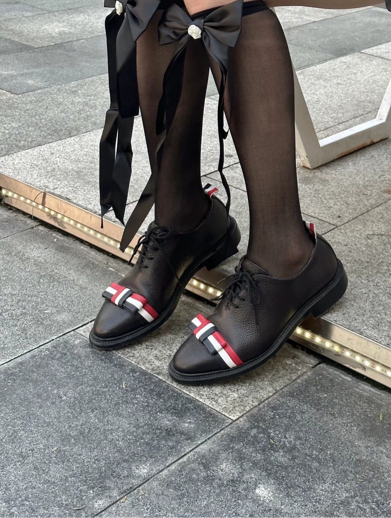 Thom Browne Thom Browne Women's Black Bow Detail Dress Shoes 37 Size US 6.5 / IT 36.5 - 6 Thumbnail