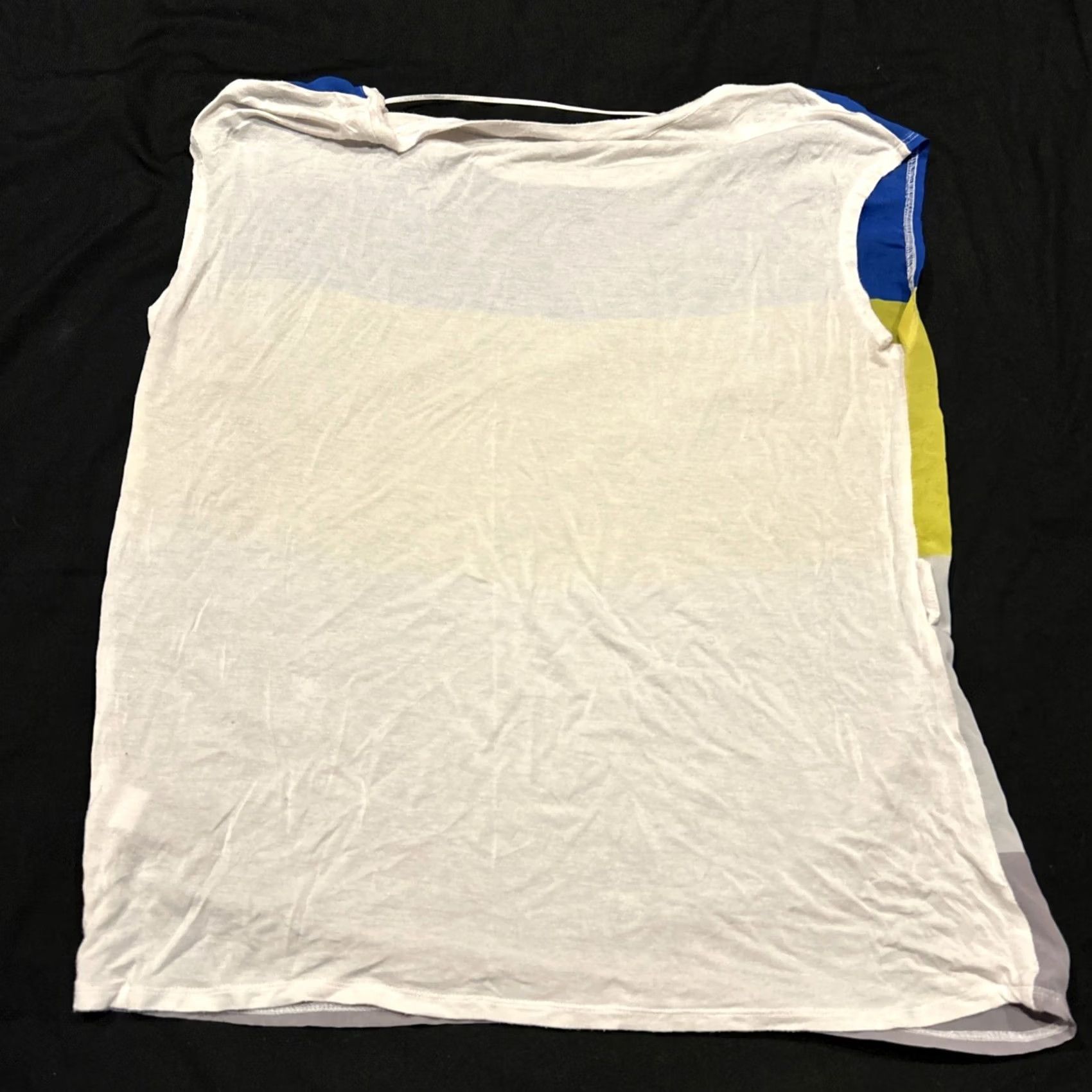 Madison Madison Paige Blouse Womens Large Sleeveless Sheer Polyester Top A2 Size L / US 10 / IT 46 - 4 Thumbnail