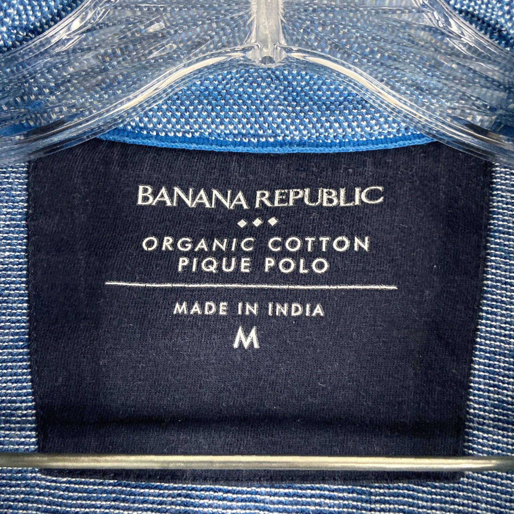 Banana Republic VINTAGE? No, it's Banana Republic Organic Cotton Polo Blue Short Sleeve Men's M: Banana Republic Polo Shirt Men Medium Blue Organic Cotton Size US M / EU 48-50 / 2 - 6 Thumbnail