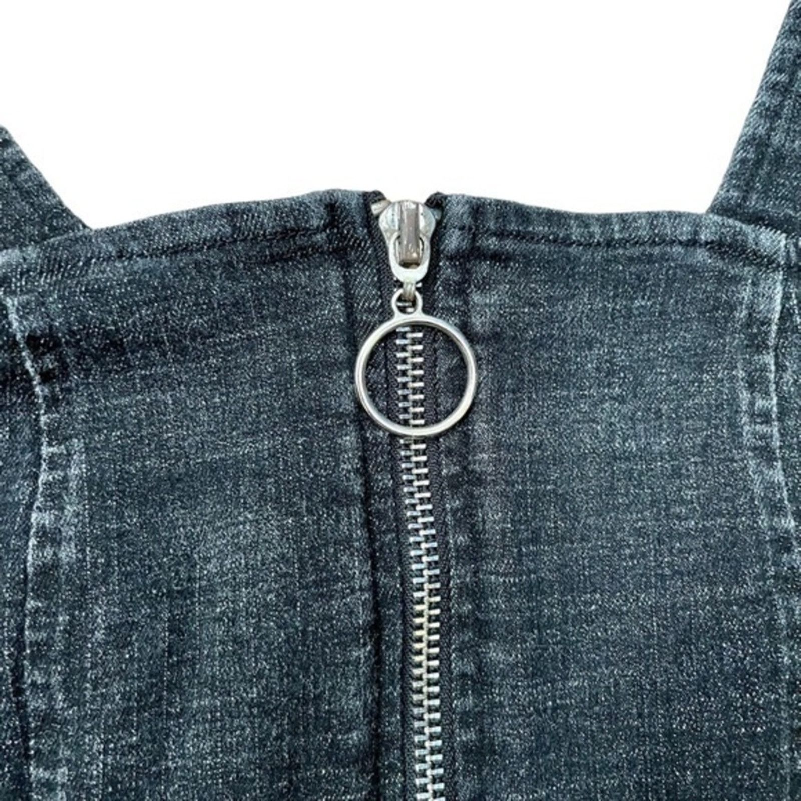 Other Banned Apparel Acid Wash Black Denim Dress Size XS / US 0-2 / IT 36-38 - 8 Thumbnail