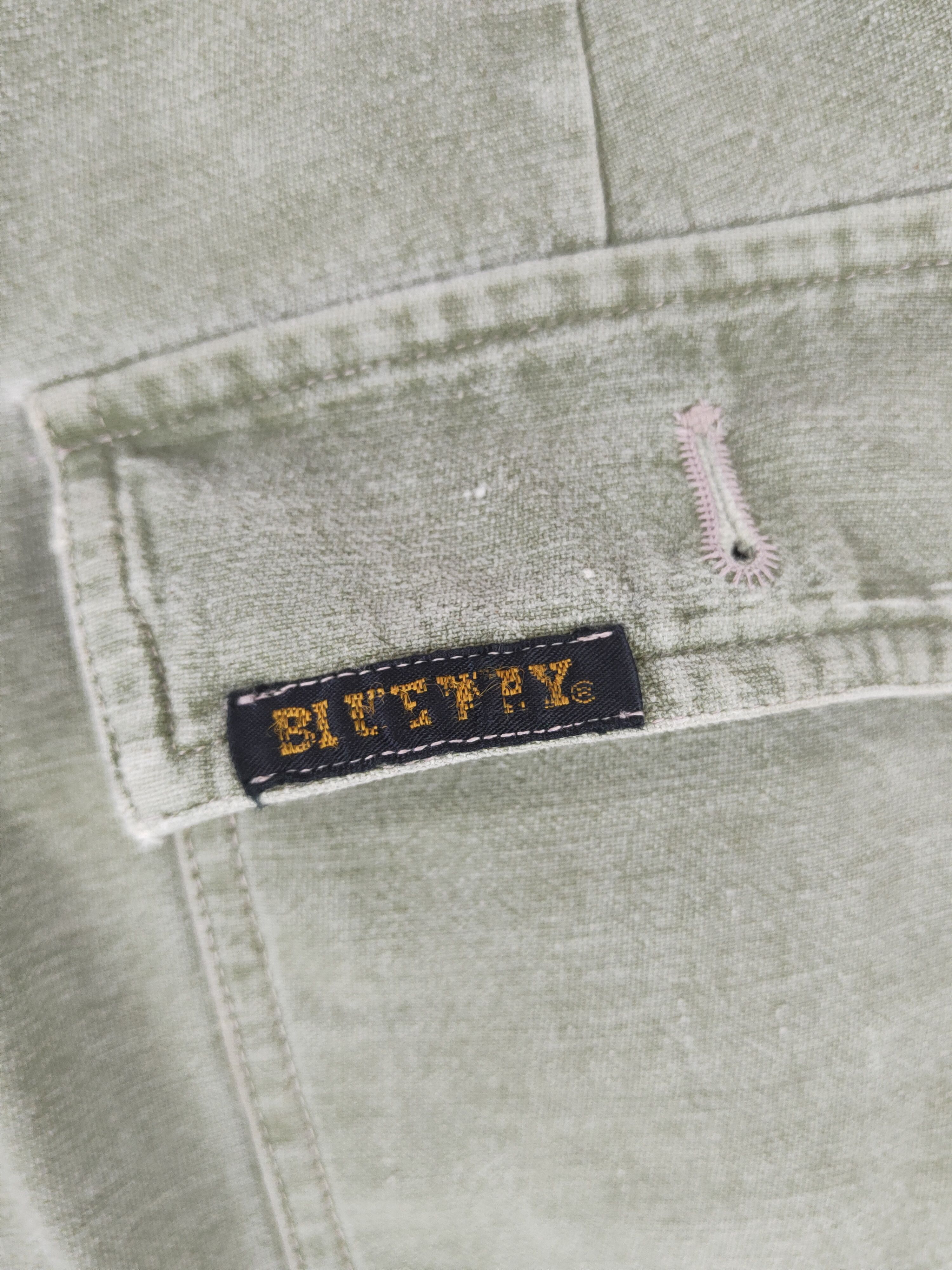 Japanese Brand DL Blue Way Green Faded Multipocket Cargo Pants #46-228T Size US 28 / EU 44 - 11 Thumbnail