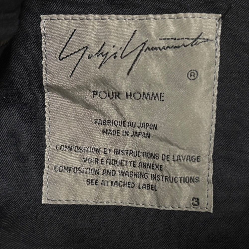 Yohji Yamamoto Yohji Yamamoto pour homme/Gaba three-button jacket Size US L / EU 52-54 / 3 - 8 Thumbnail
