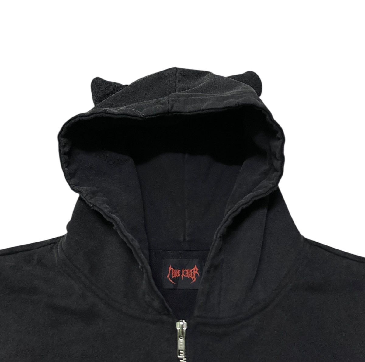 Japanese Brand Lovekiller killer cat destruction hoodie Size US XL / EU 56 / 4 - 5 Thumbnail