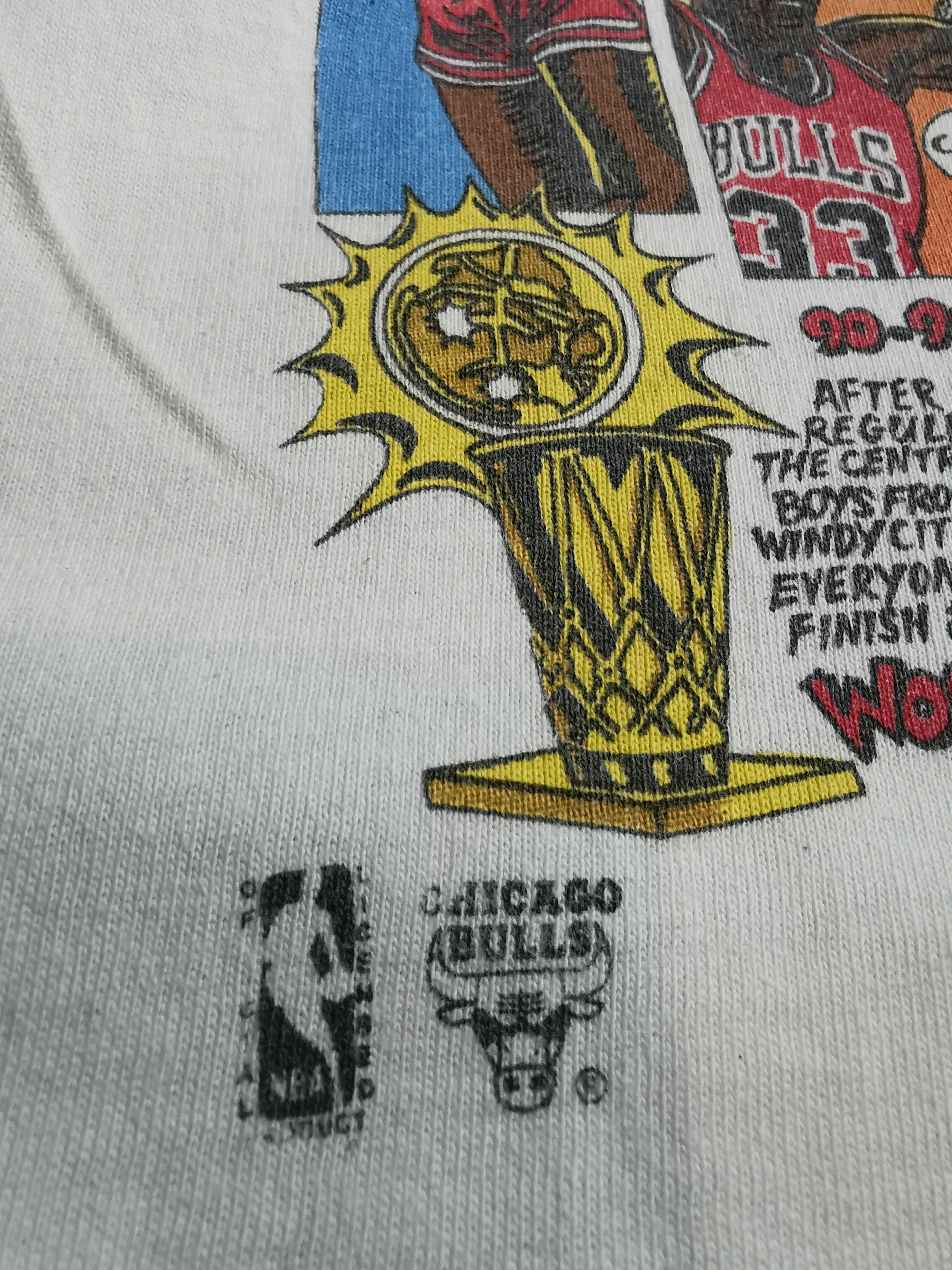 Salem Sportswear 🇺🇸🔥 90s Vintage Chicago Bulls 3 Time NBA Champions Size US L / EU 52-54 / 3 - 6 Thumbnail