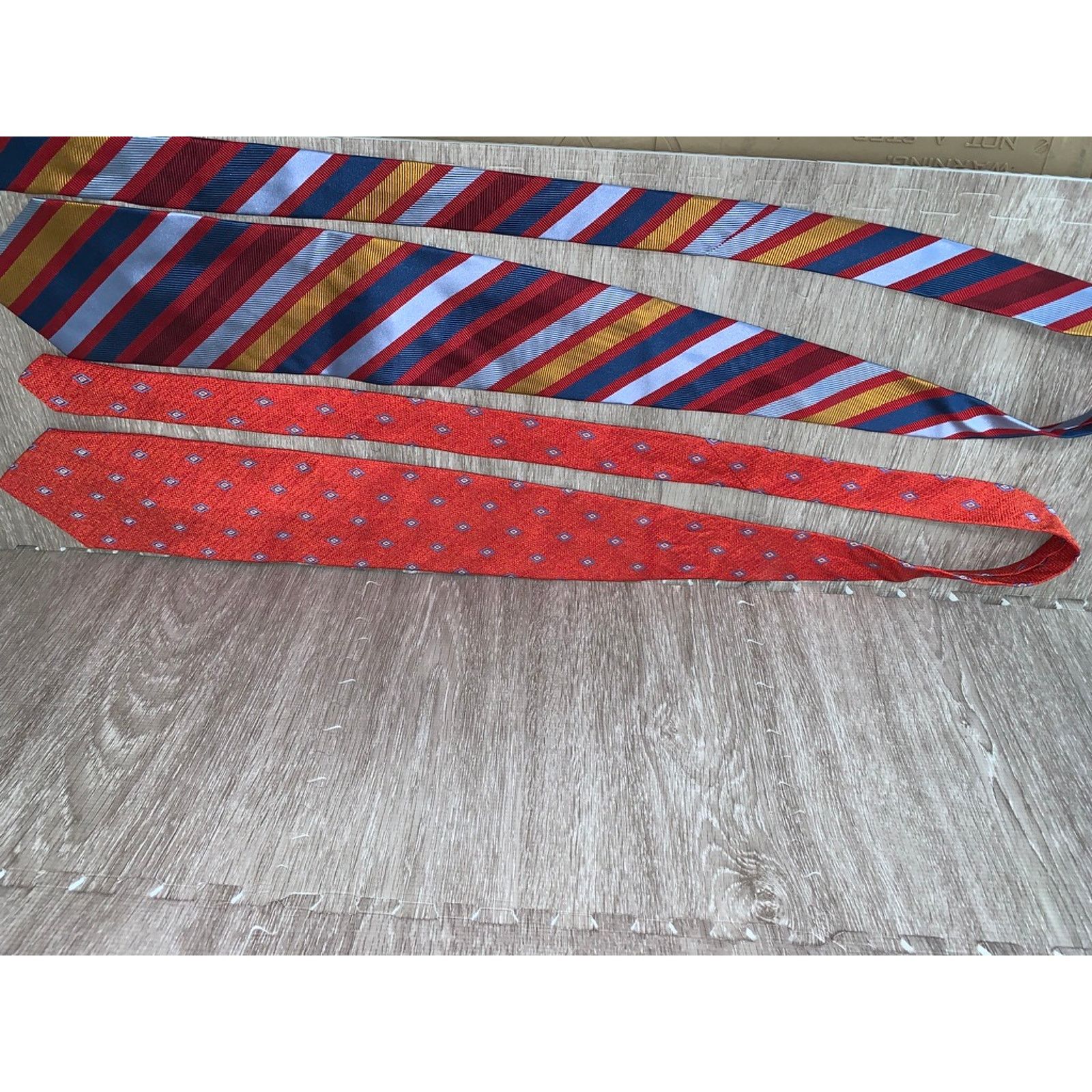 Jos. A. Bank Jos. A. Bank Men's Silk Striped Necktie Set of 5 Multicolor Size ONE SIZE - 10 Thumbnail