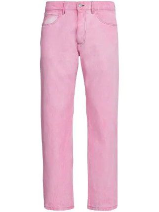 o1w1db10524 Straight Rise Jeans in Pink